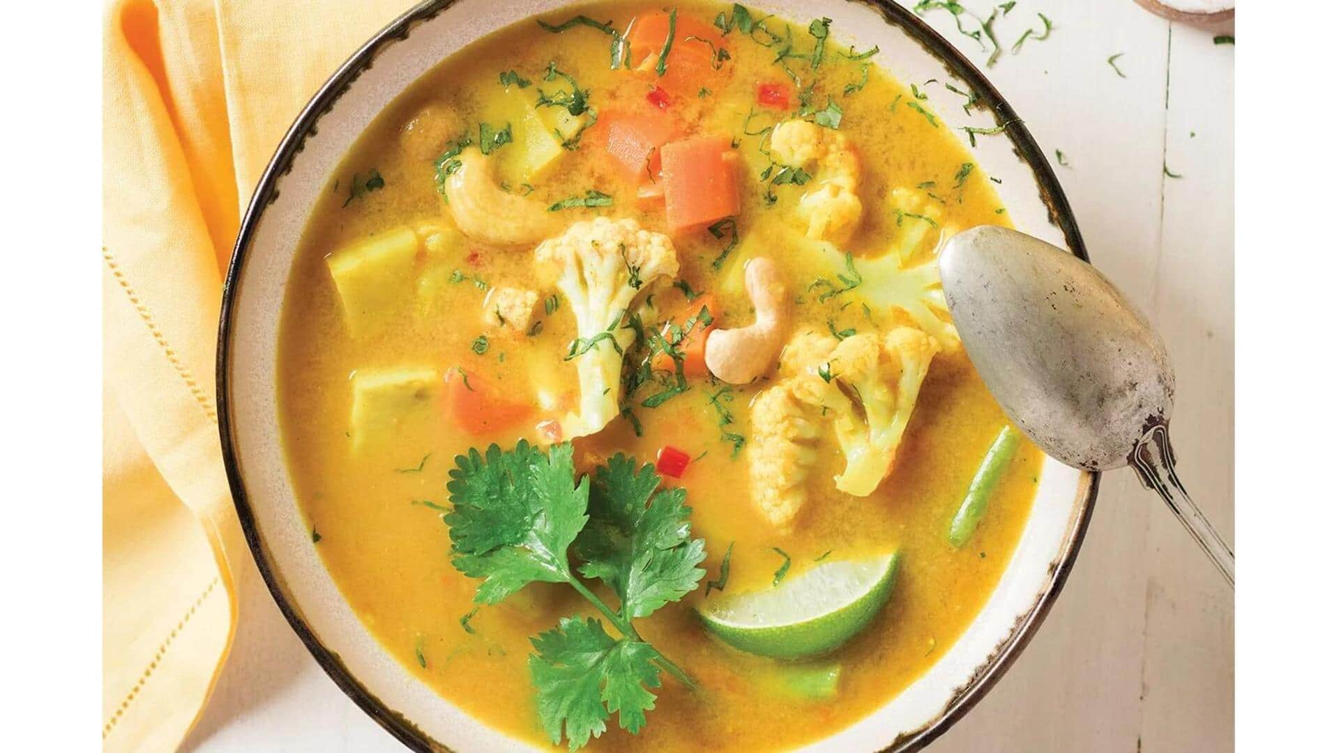 Curry Amarelo Tailandês Com Legumes: Guia De Preparação