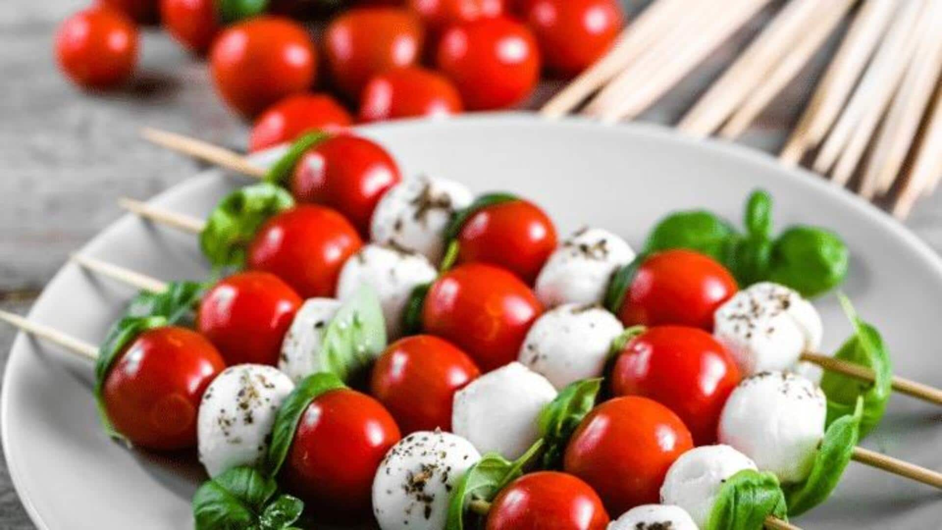 Espetinhos Caprese Com Pesto De Ervas: Guia De Preparação