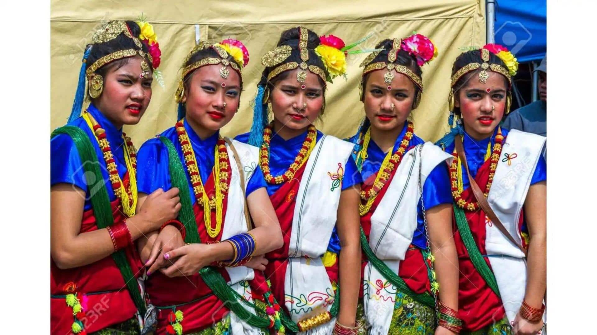 Trajes Tradicionais Do Povo Rai Do Nepal