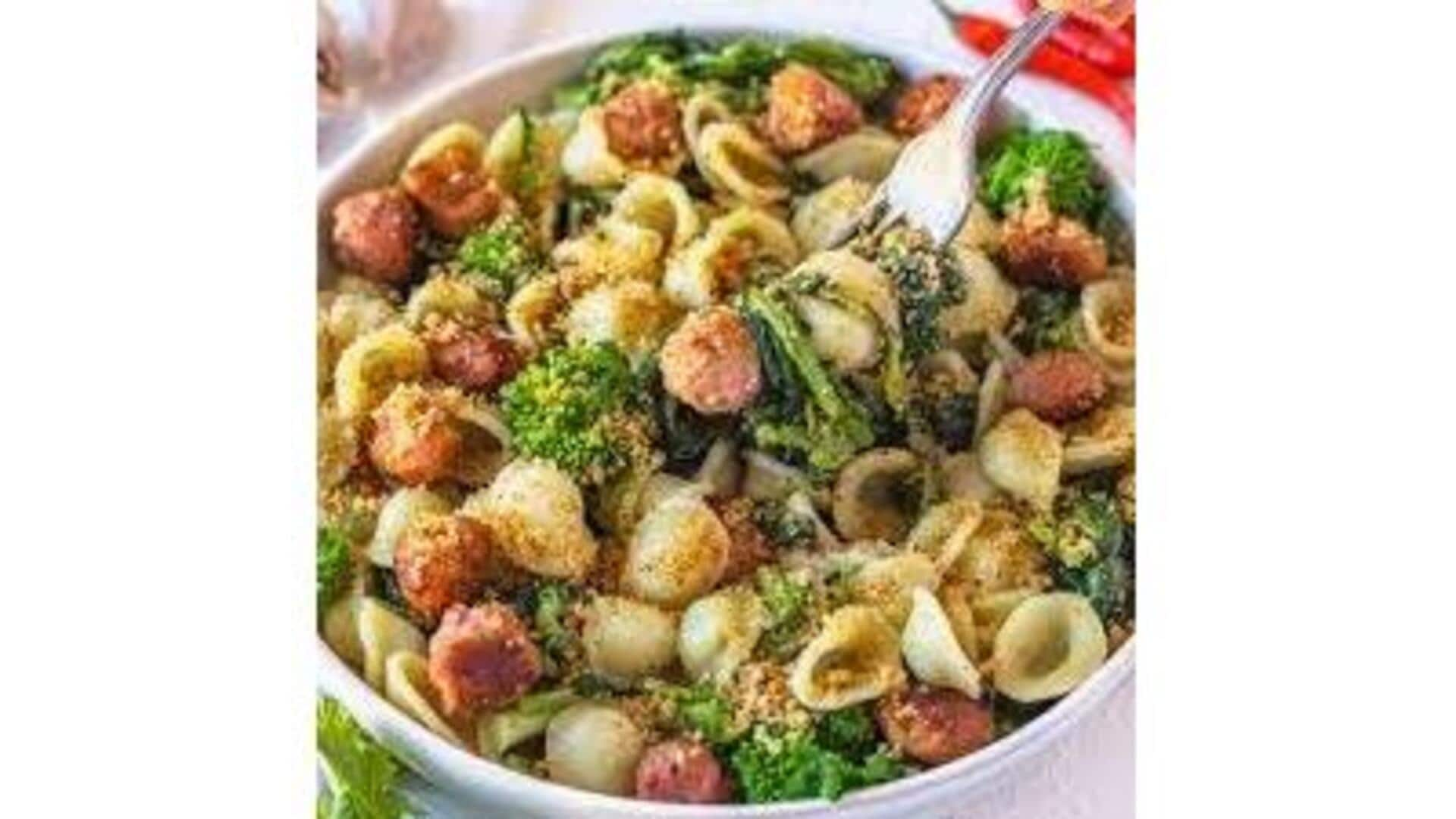 Orecchiette Com Brócolis Rabe: Receita Vegetariana Italiana