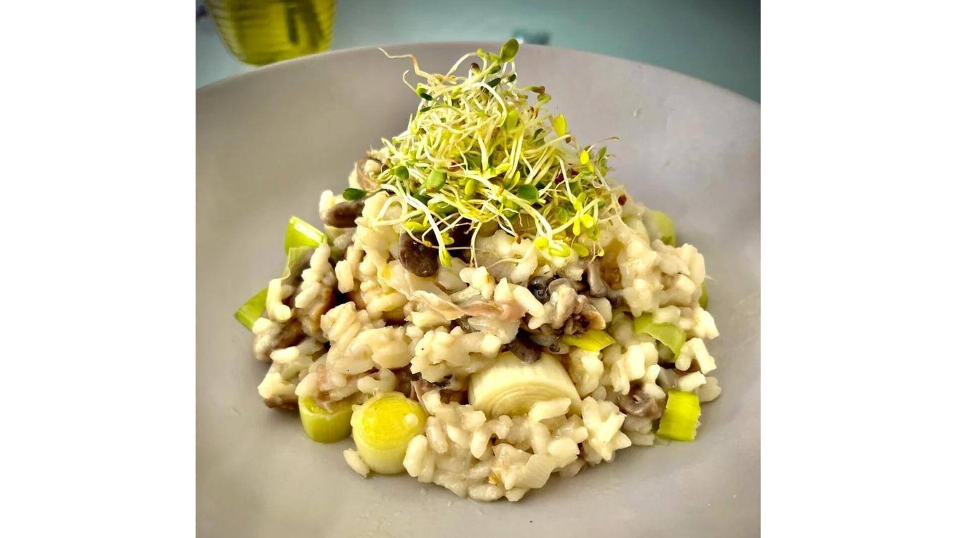 Risoto De Cogumelos E Alho-Poró À Portuguesa