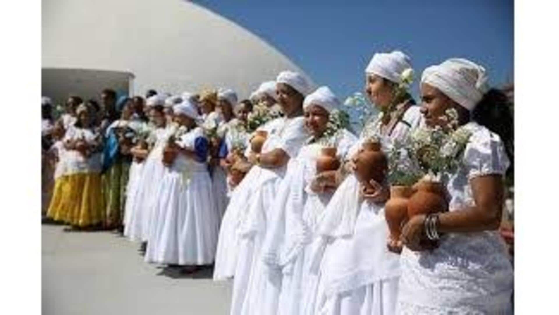 Trajes Tradicionais Das Cerimônias De Candomblé No Brasil