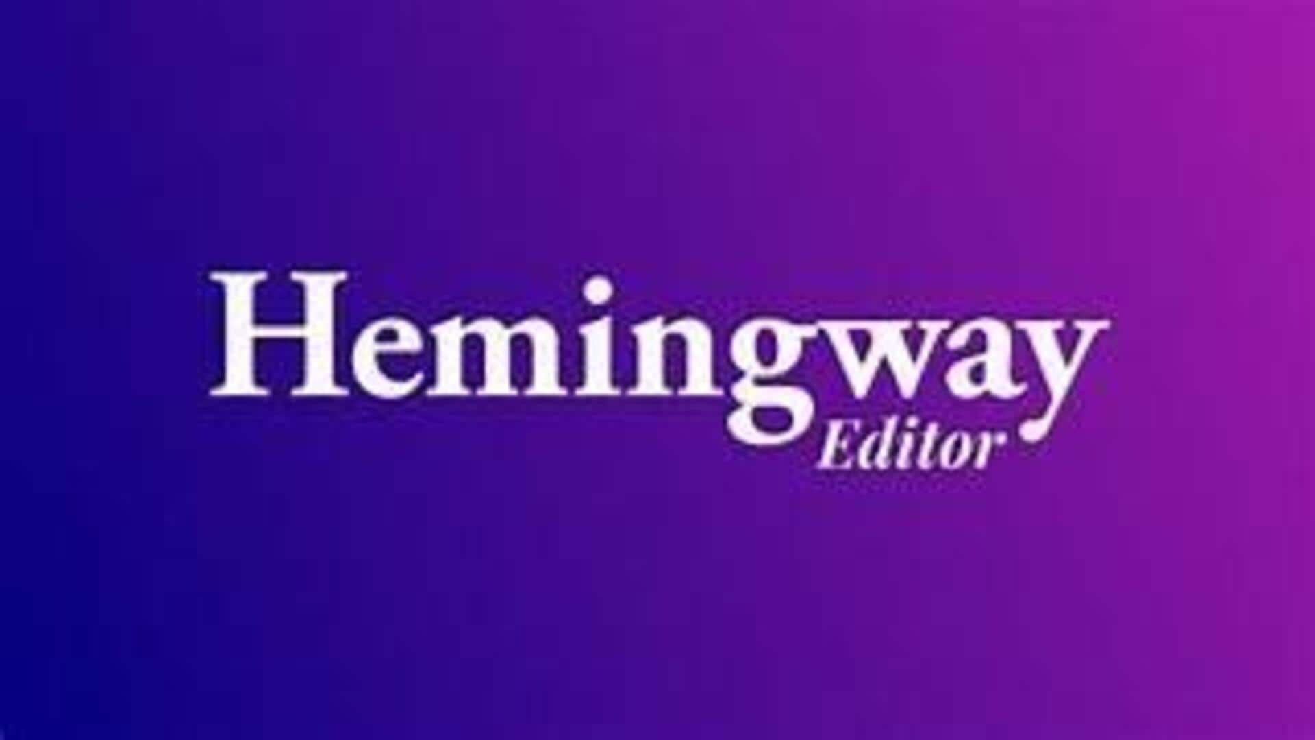 Melhorando A Escrita Com Ferramentas Do Hemingway Editor