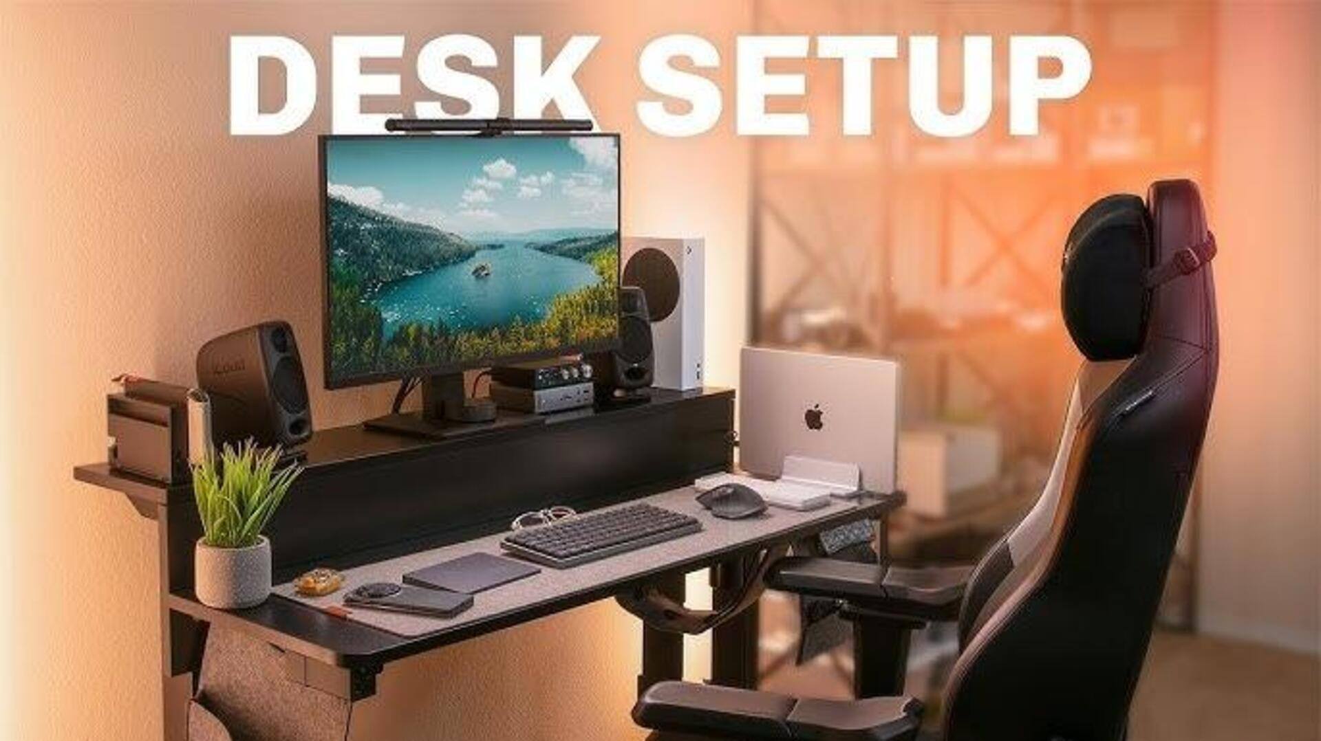 Configuração Ergonômica Com Desk Setup Pro