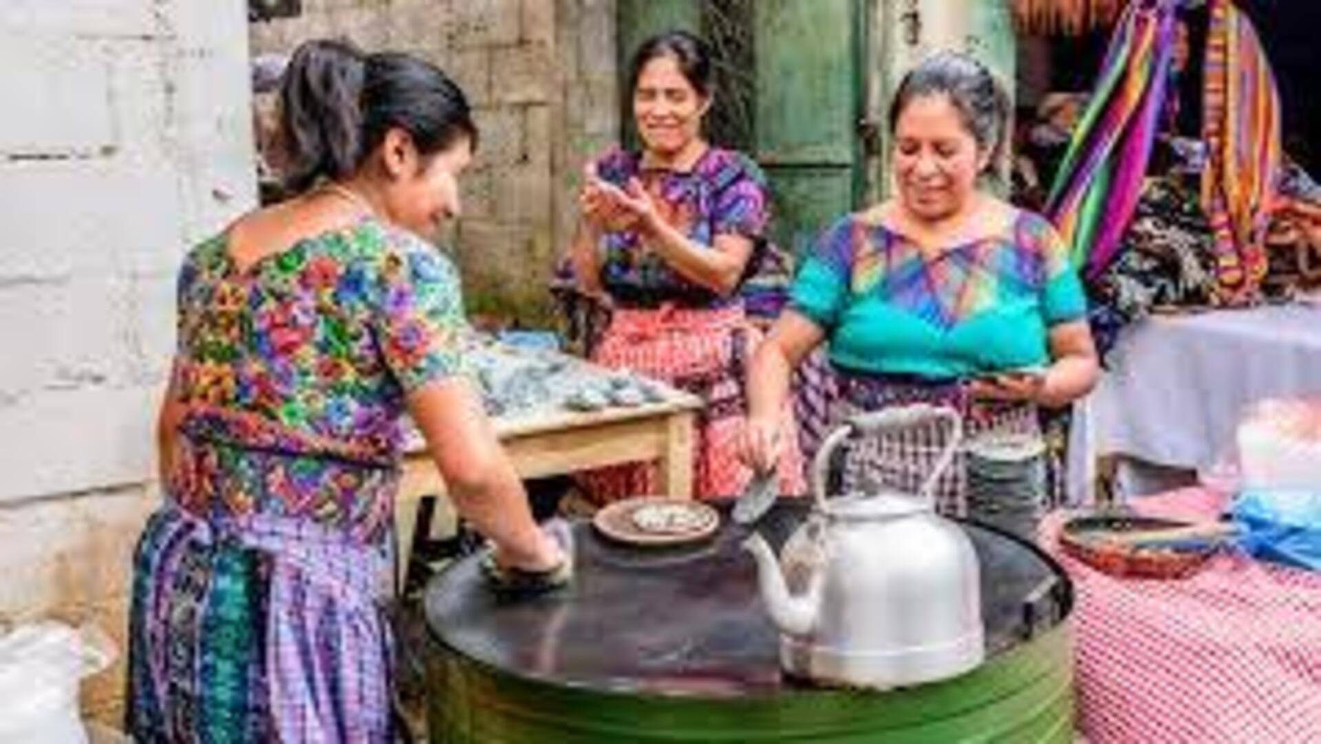 Trajes Tradicionais Da Cultura Maia Da Guatemala