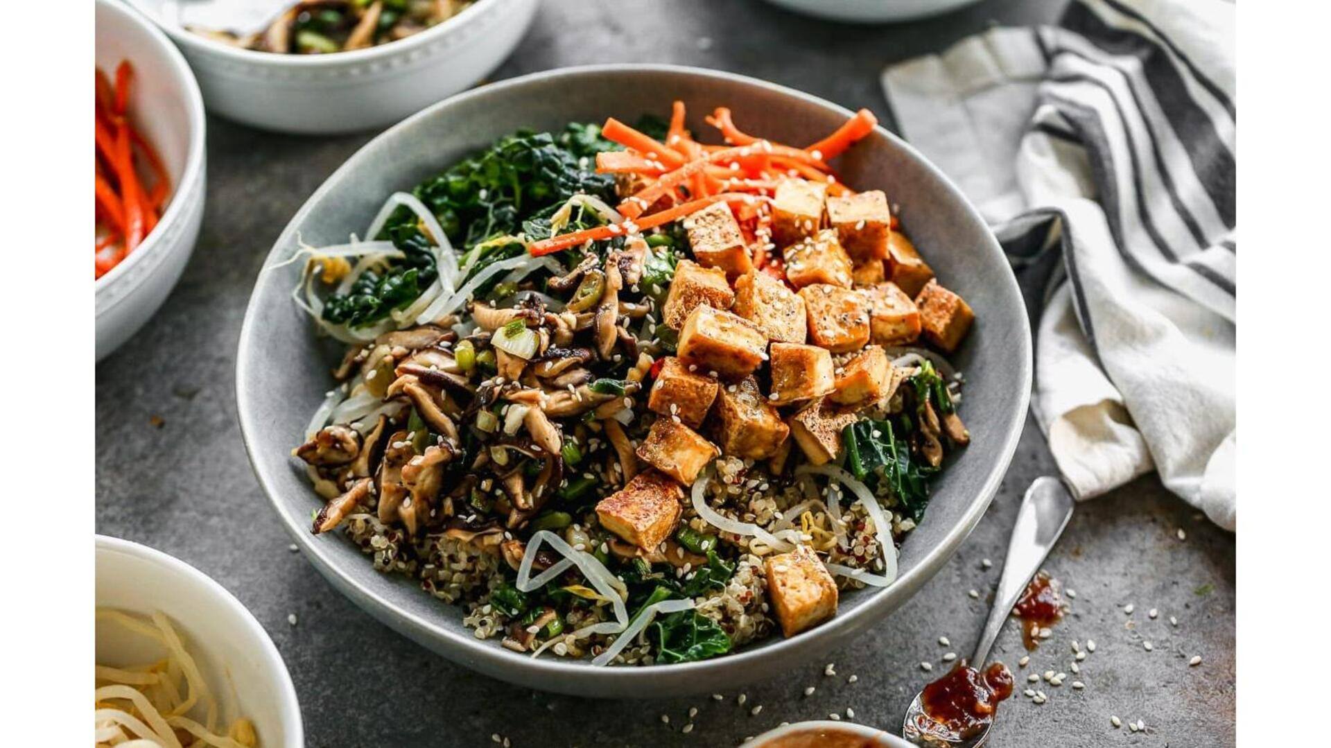 Bibimbap Vegetariano Com Tofu: Guia De Preparação