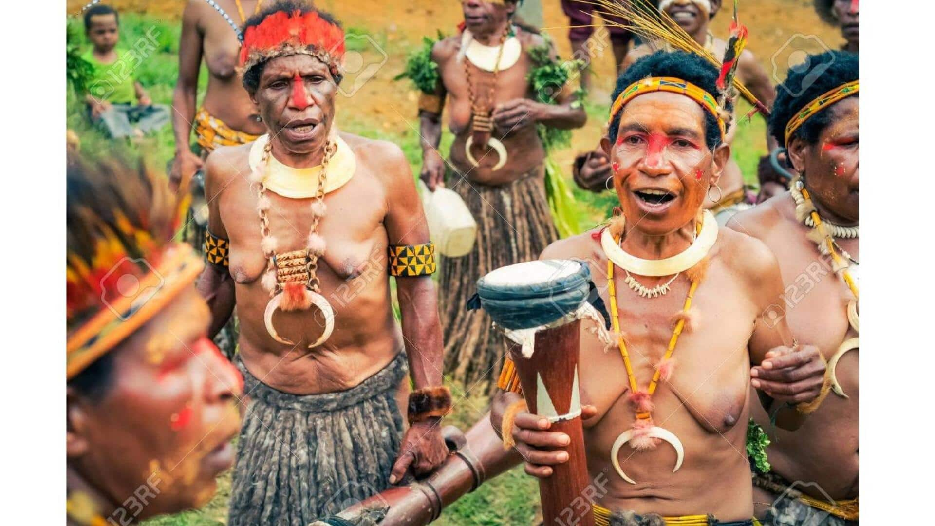 Trajes Tradicionais De Papua Nova Guiné