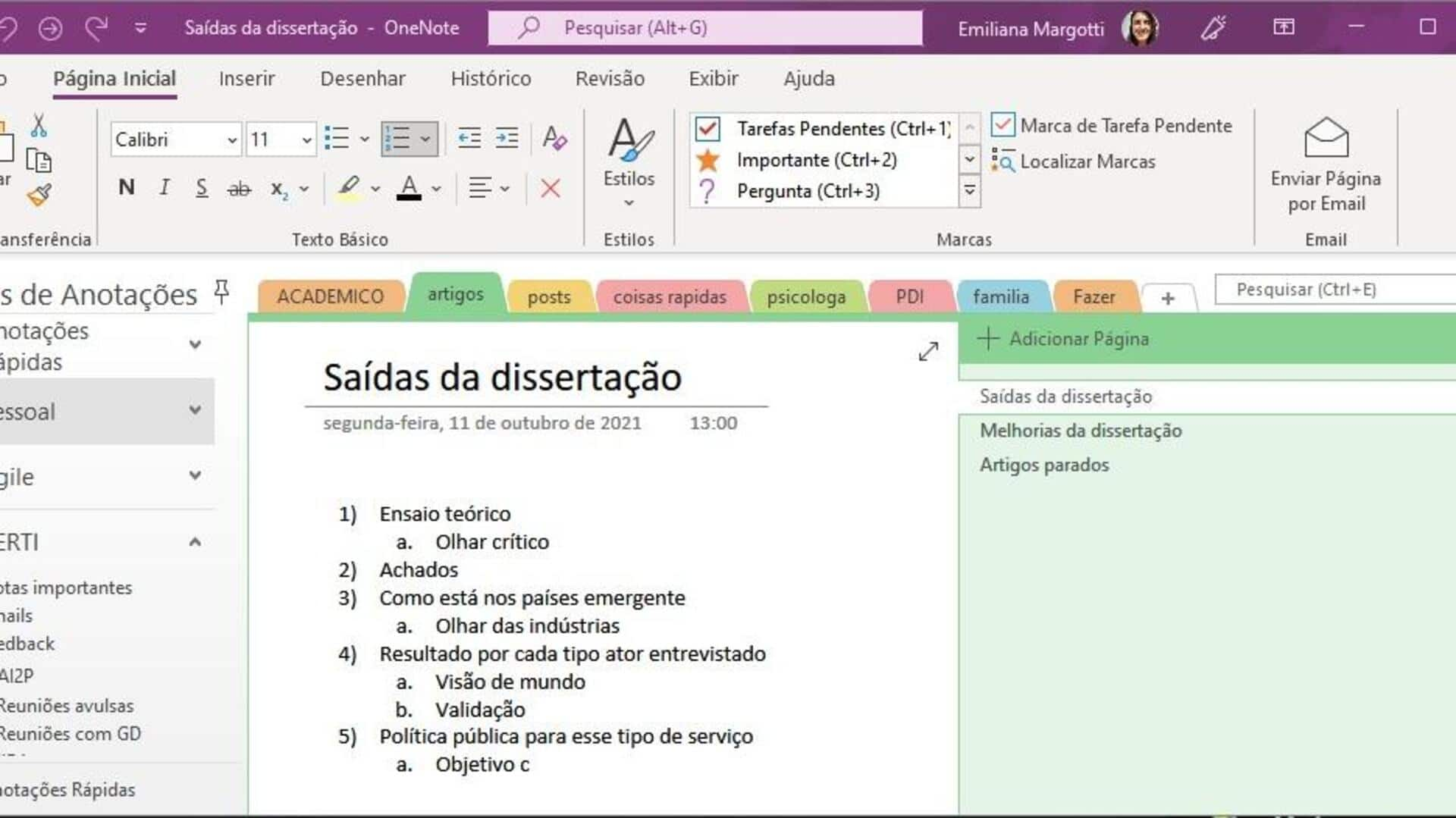 Organizando Pensamentos Com Microsoft Onenote