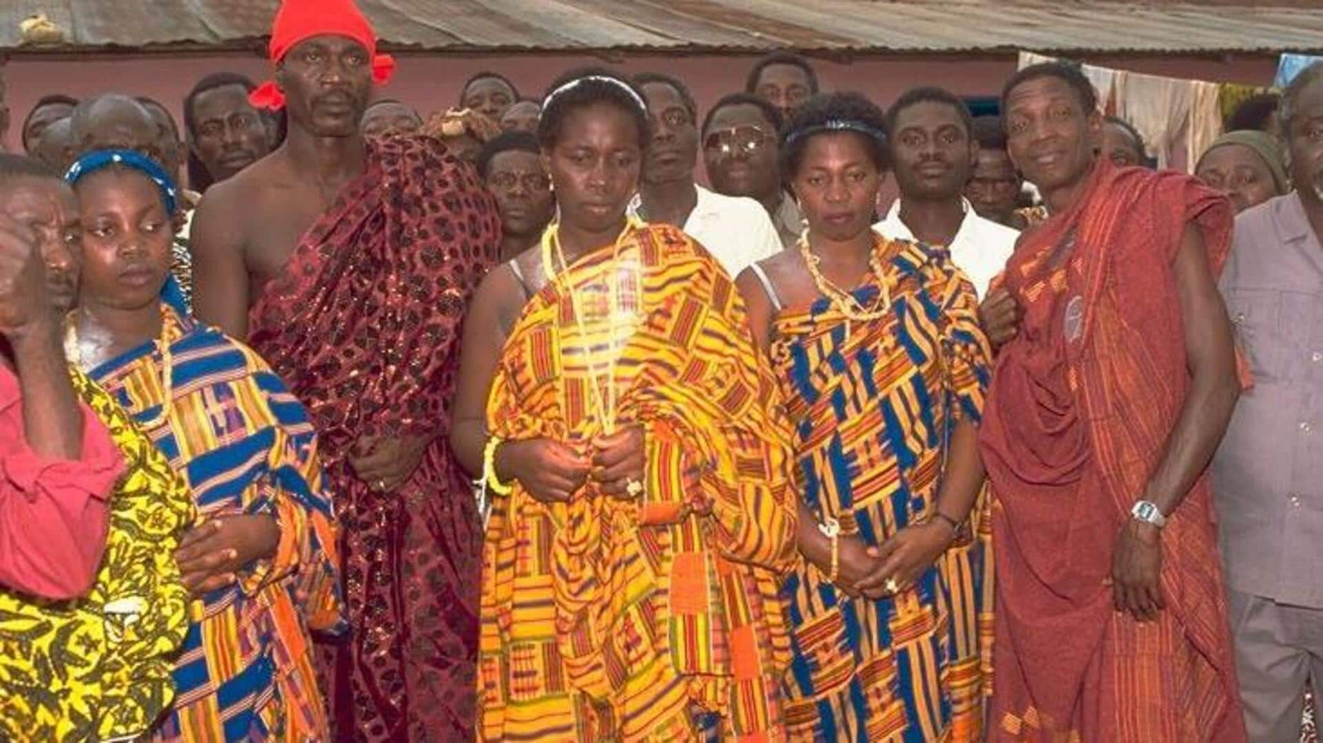 Trajes Tradicionais Do Povo Ewe De Gana