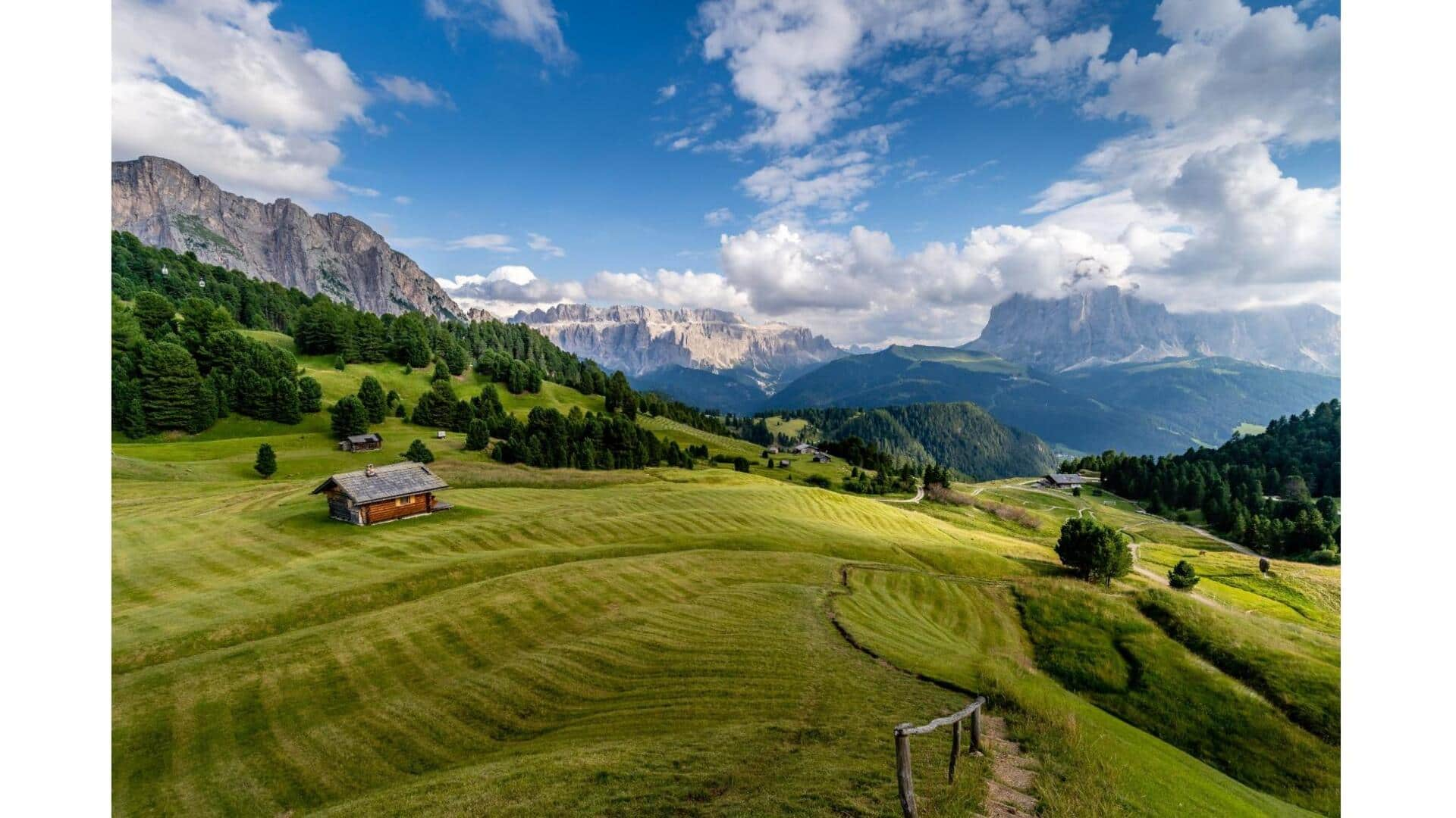 Descubra As Maravilhas Das Dolomitas, Itália