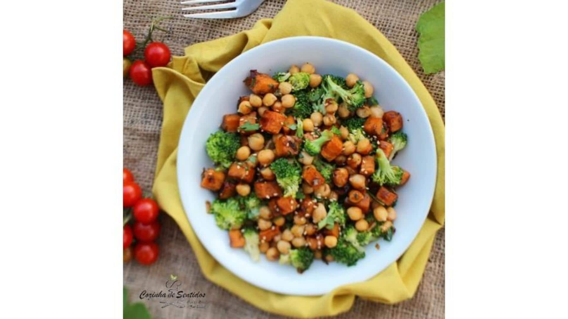 Salada Portuguesa De Batata Doce E Grão-De-Bico