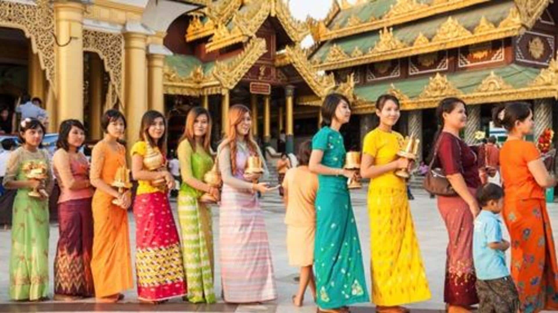 Trajes Tradicionais De Myanmar