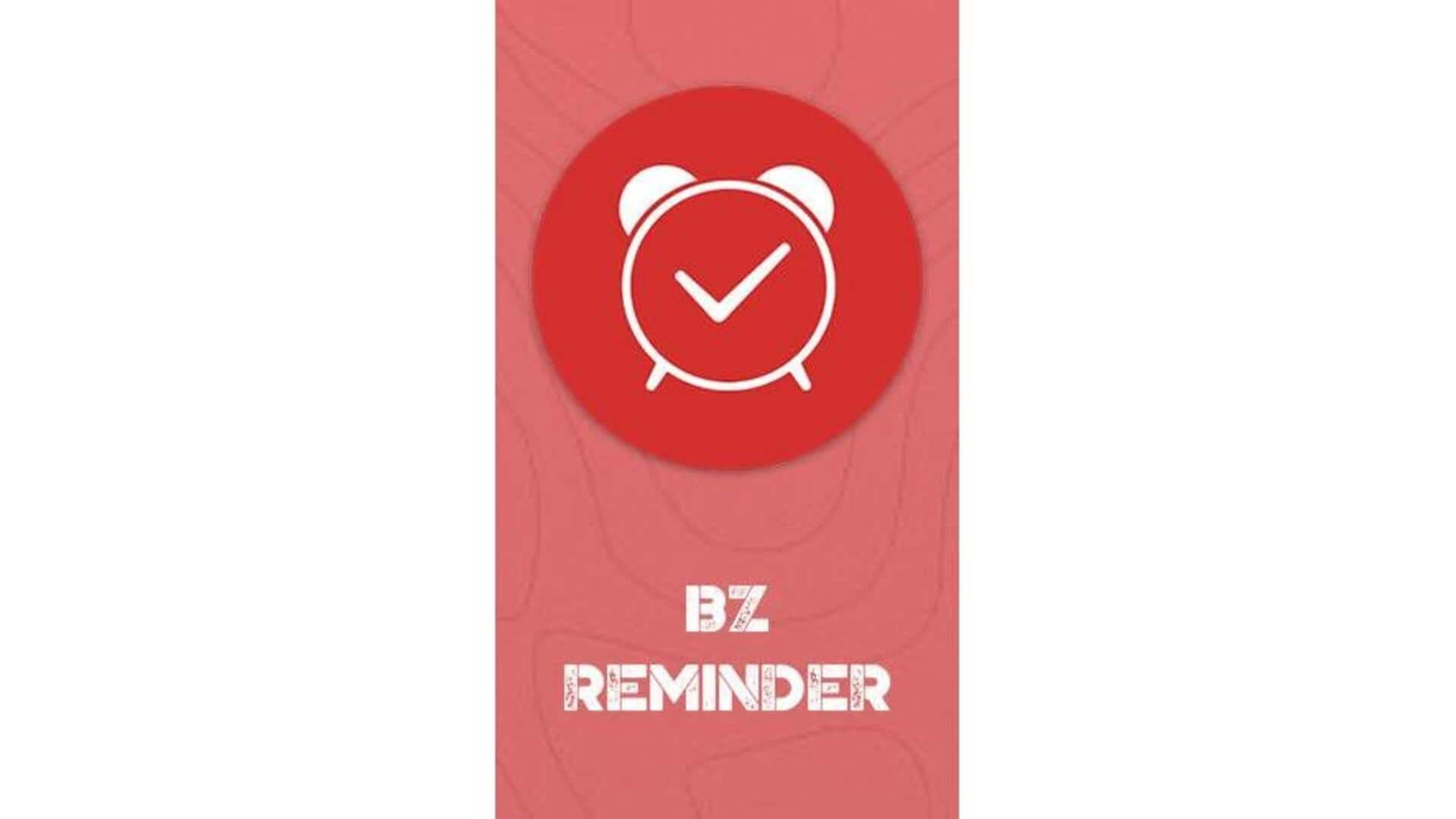 Personalizando Lembretes Com O Aplicativo Bz Reminder