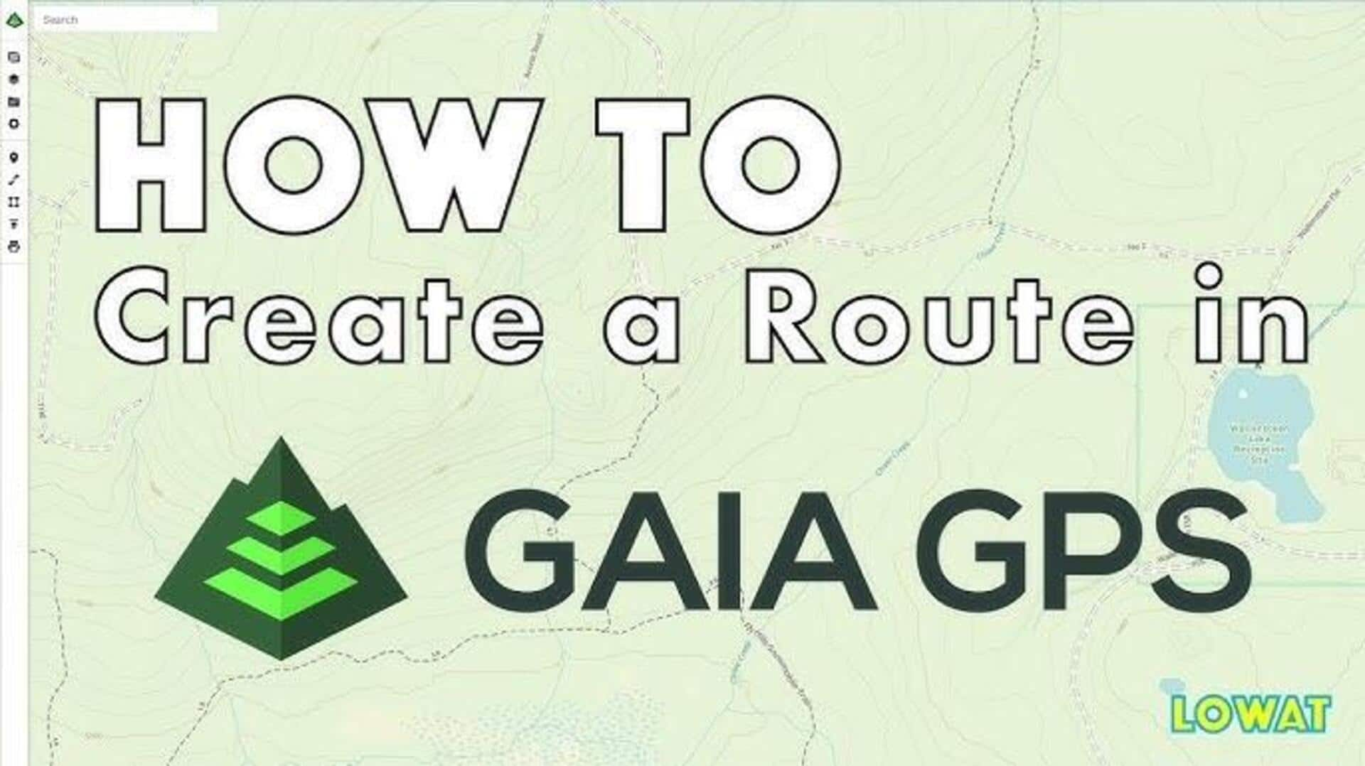 Criando Rotas Personalizadas No Gaia Gps