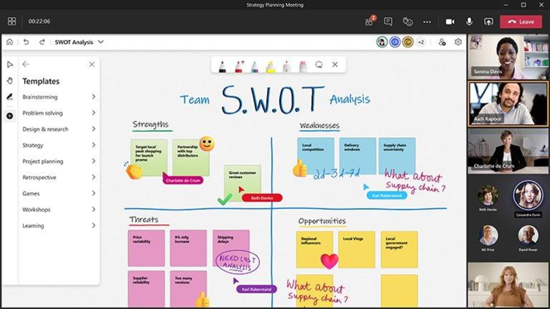 Planejamento Colaborativo Com Microsoft Whiteboard