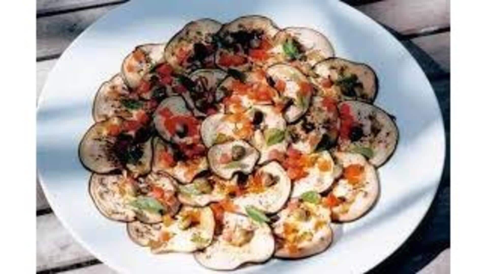 Carpaccio De Berinjela Mediterrâneo: Guia De Preparação