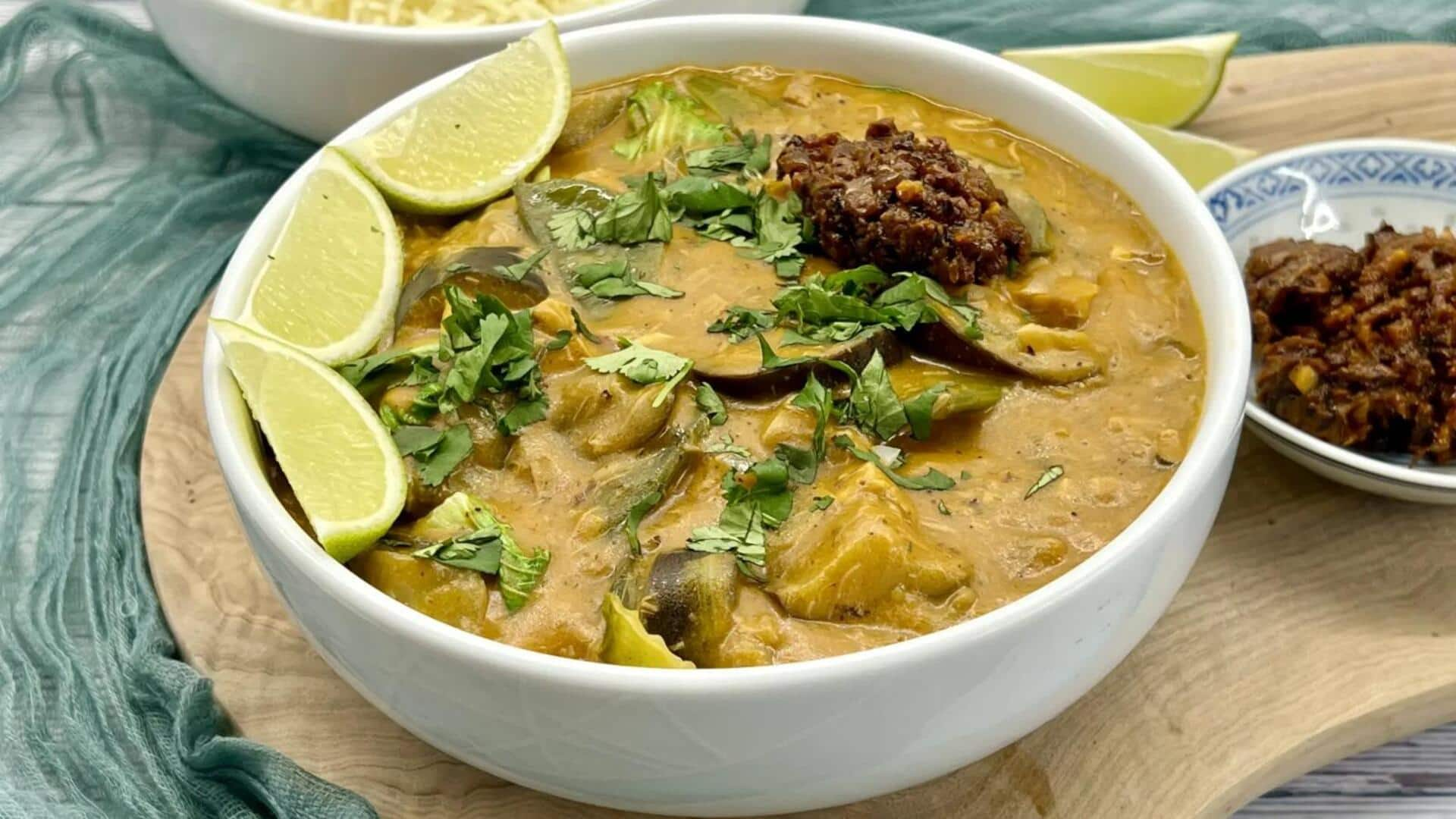 Kare-Kare Vegetariano Inspirado Nas Filipinas: Guia De Preparação