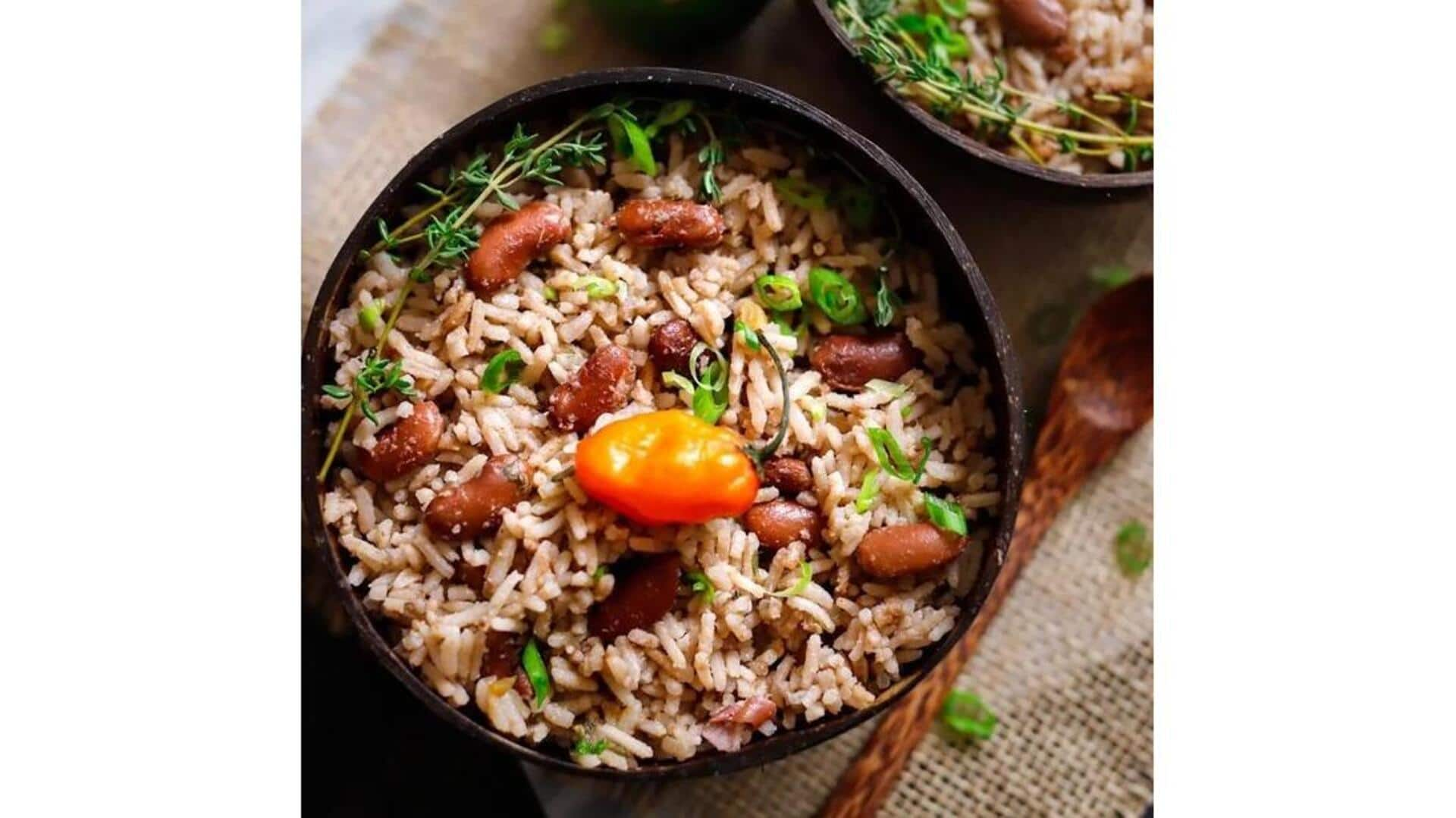 Arroz E Feijão Com Coco Ao Estilo Caribenho