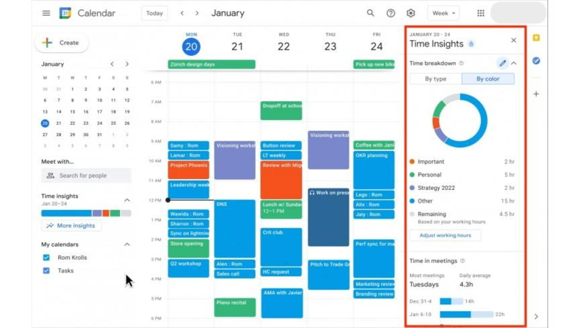 Aproveitando Os Insights De Tempo Do Google Calendar