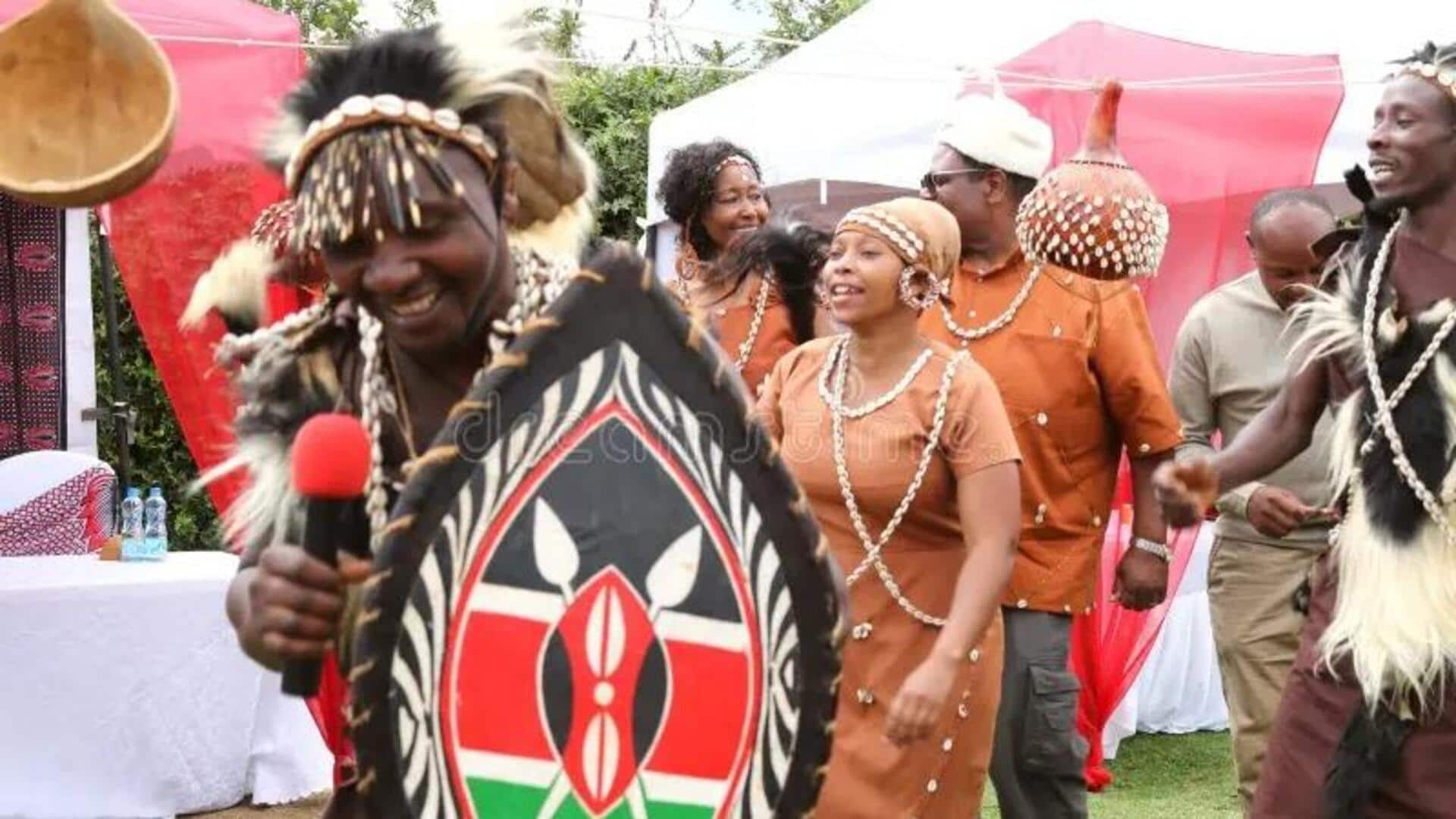 Trajes Tradicionais Dos Kikuyu Do Quênia