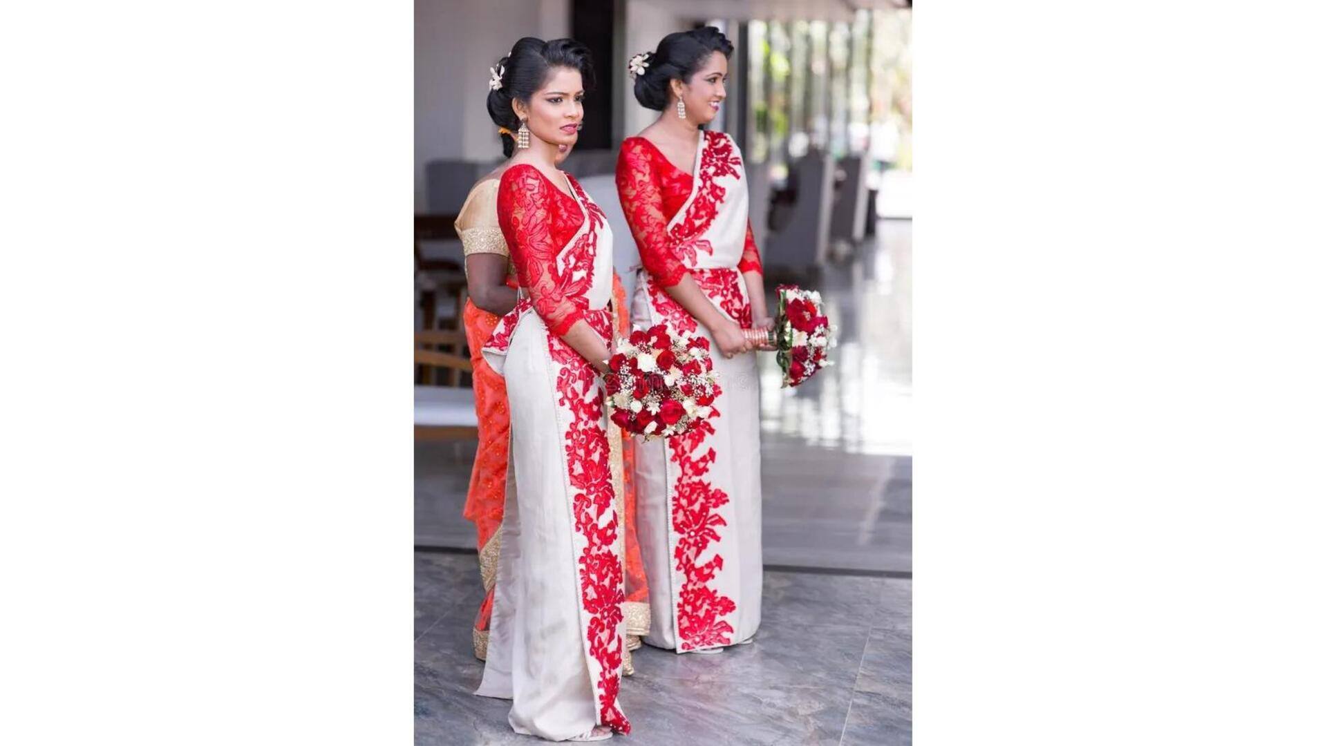 Trajes Tradicionais Dos Cingaleses Do Sri Lanka