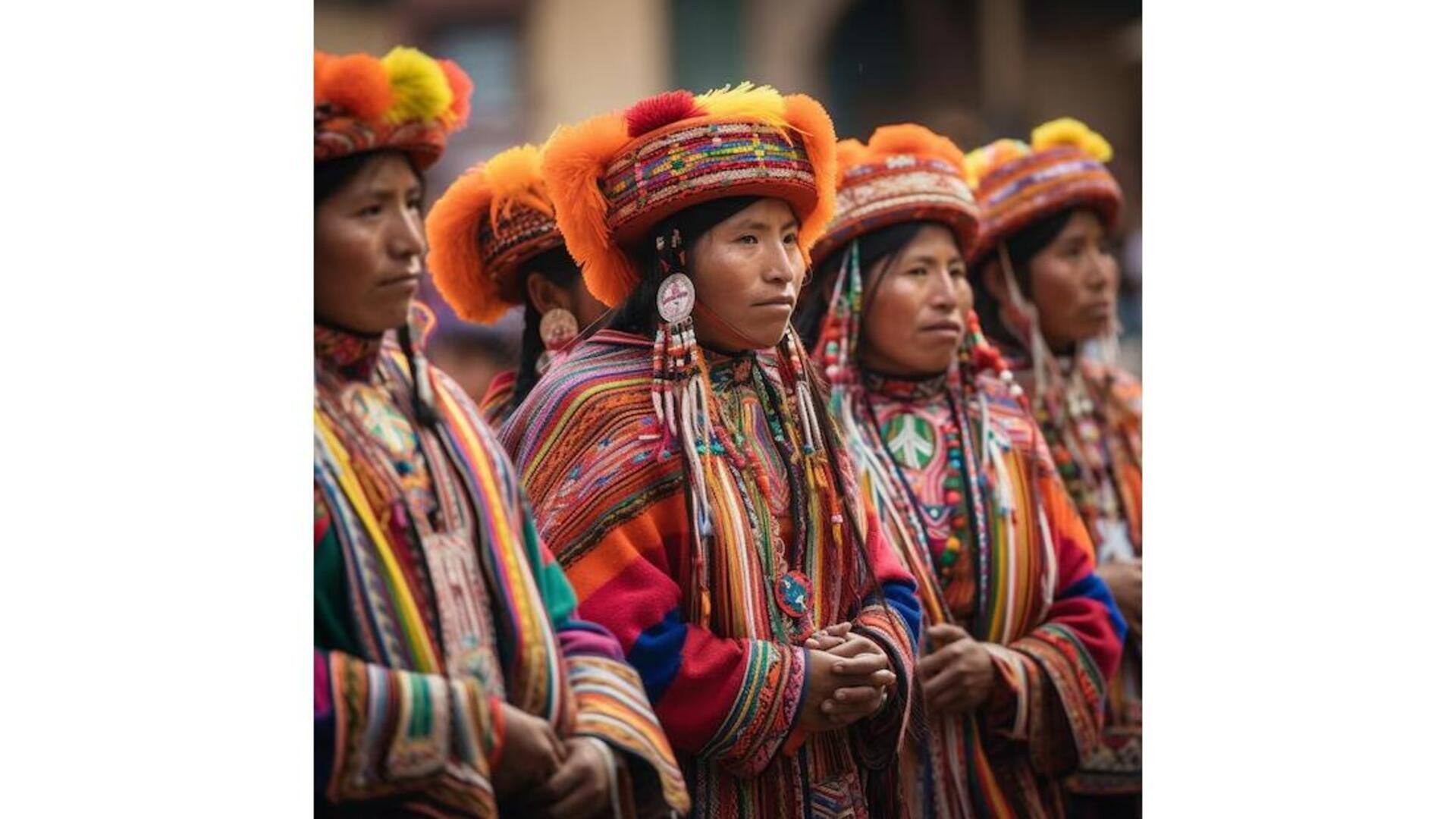 Trajes Tradicionais Dos Quechuas Do Peru