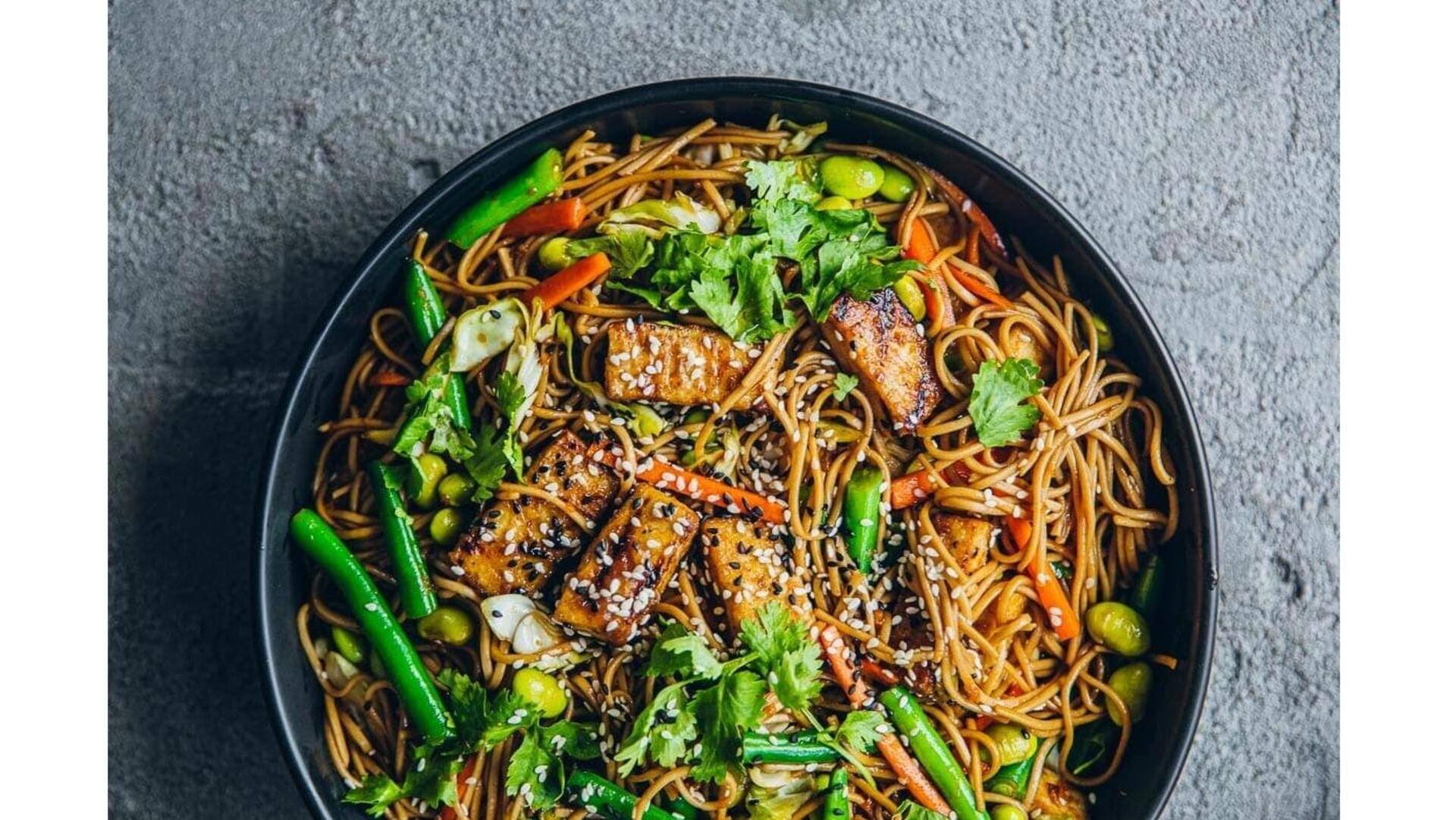 Teriyaki Tofu Com Soba: Receita Vegetariana E Sem Ovos