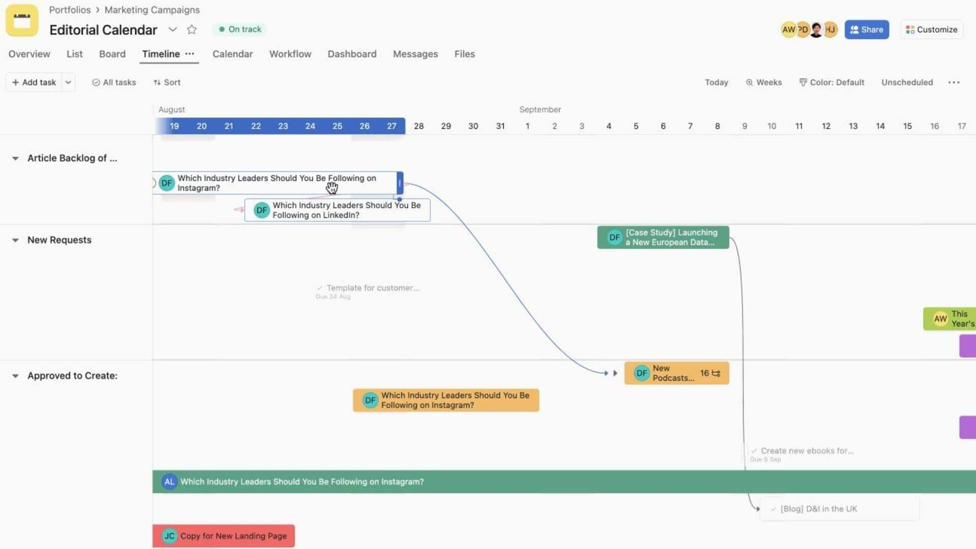 Rastreando Projetos De Forma Eficiente Com O Asana Timeline