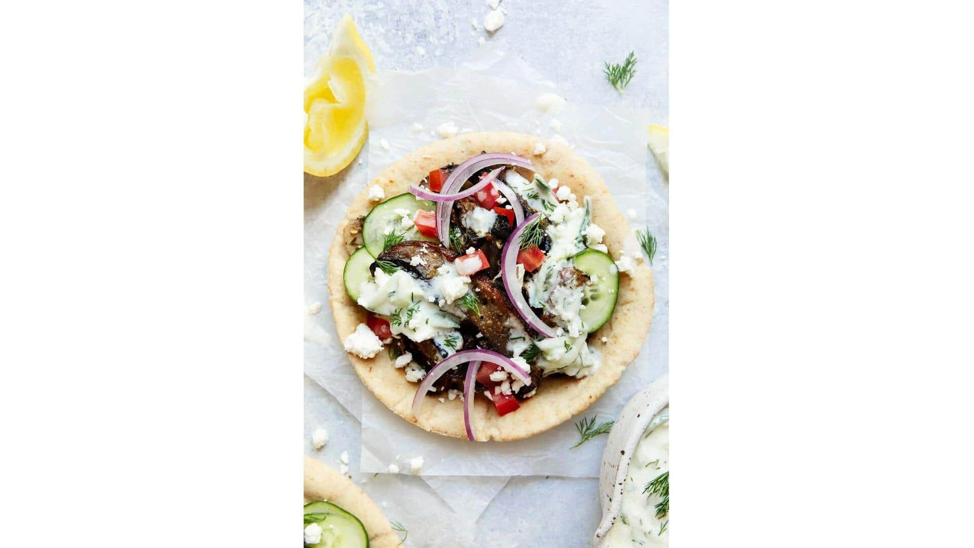 Gyros De Cogumelo Portobello Inspirado Na Grécia: Guia De Preparação