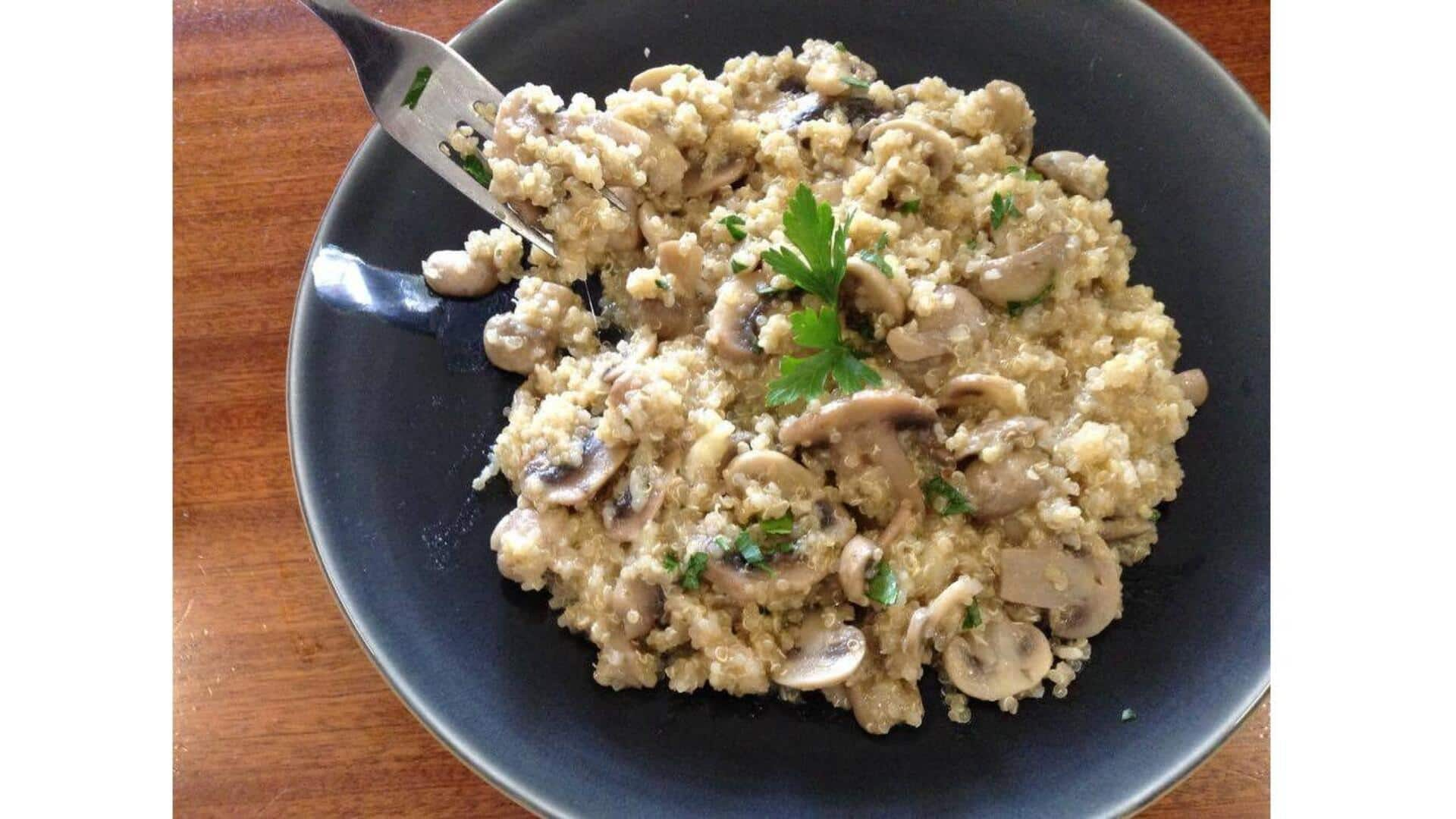 Causa De Cogumelos E Quinoa Inspirada No Peru