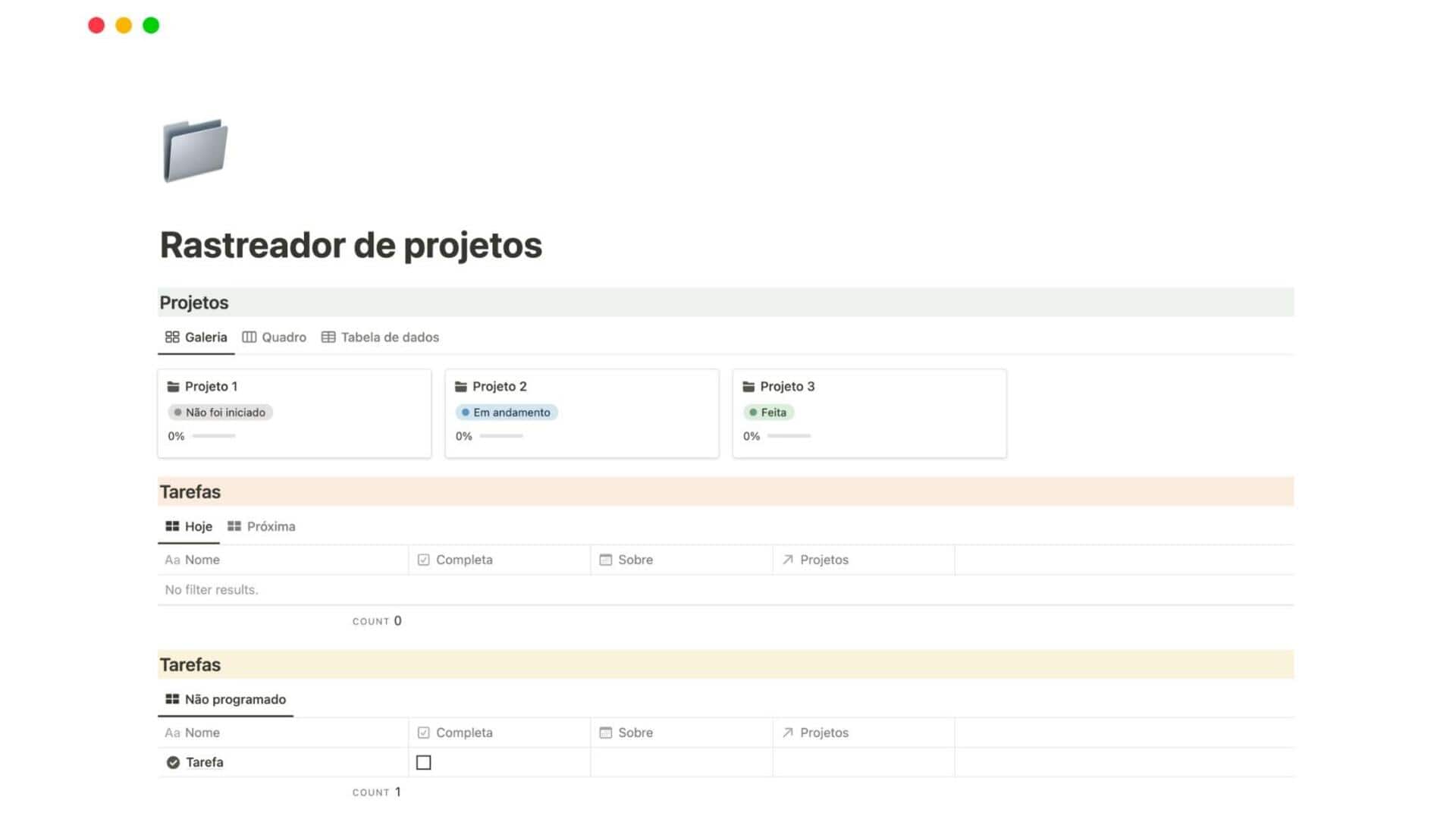 Rastreamento Eficiente De Projetos Com Notion