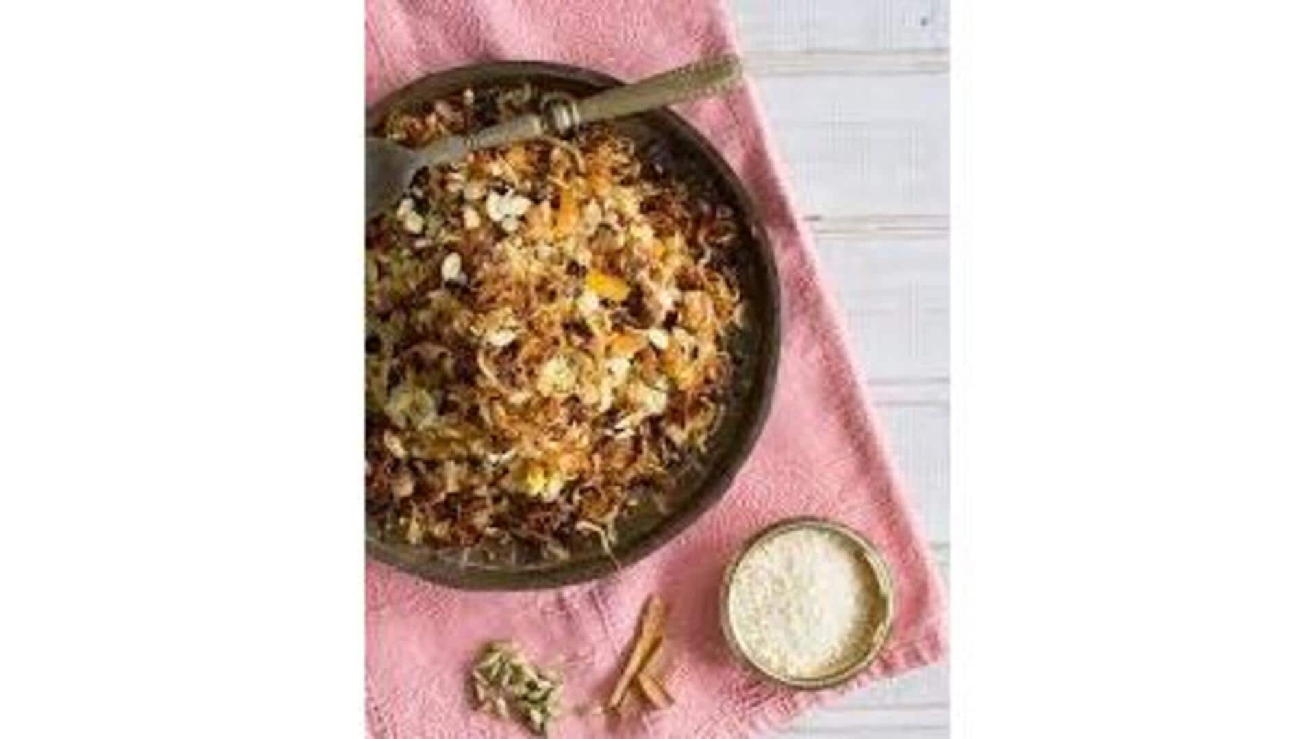 Pilaf De Lentilhas E Arroz Com Especiarias Indo-Portuguesas