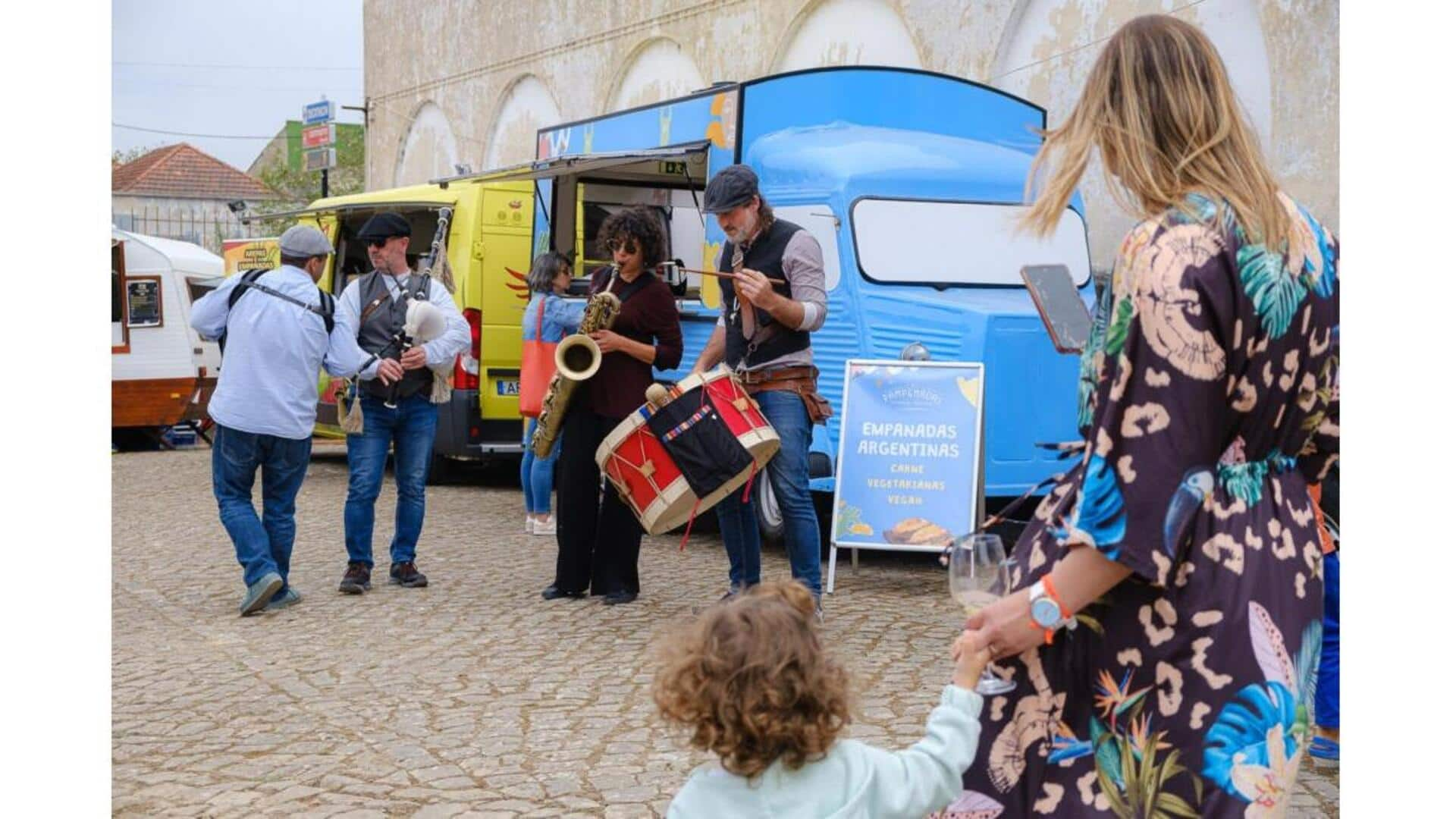 Estilo Para Um Festival De Comida De Rua Em Portugal