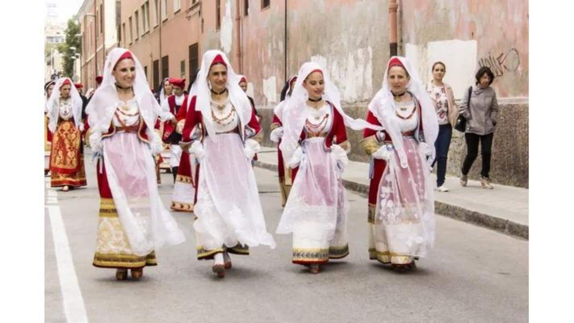 Trajes Tradicionais Da Região Da Sardenha