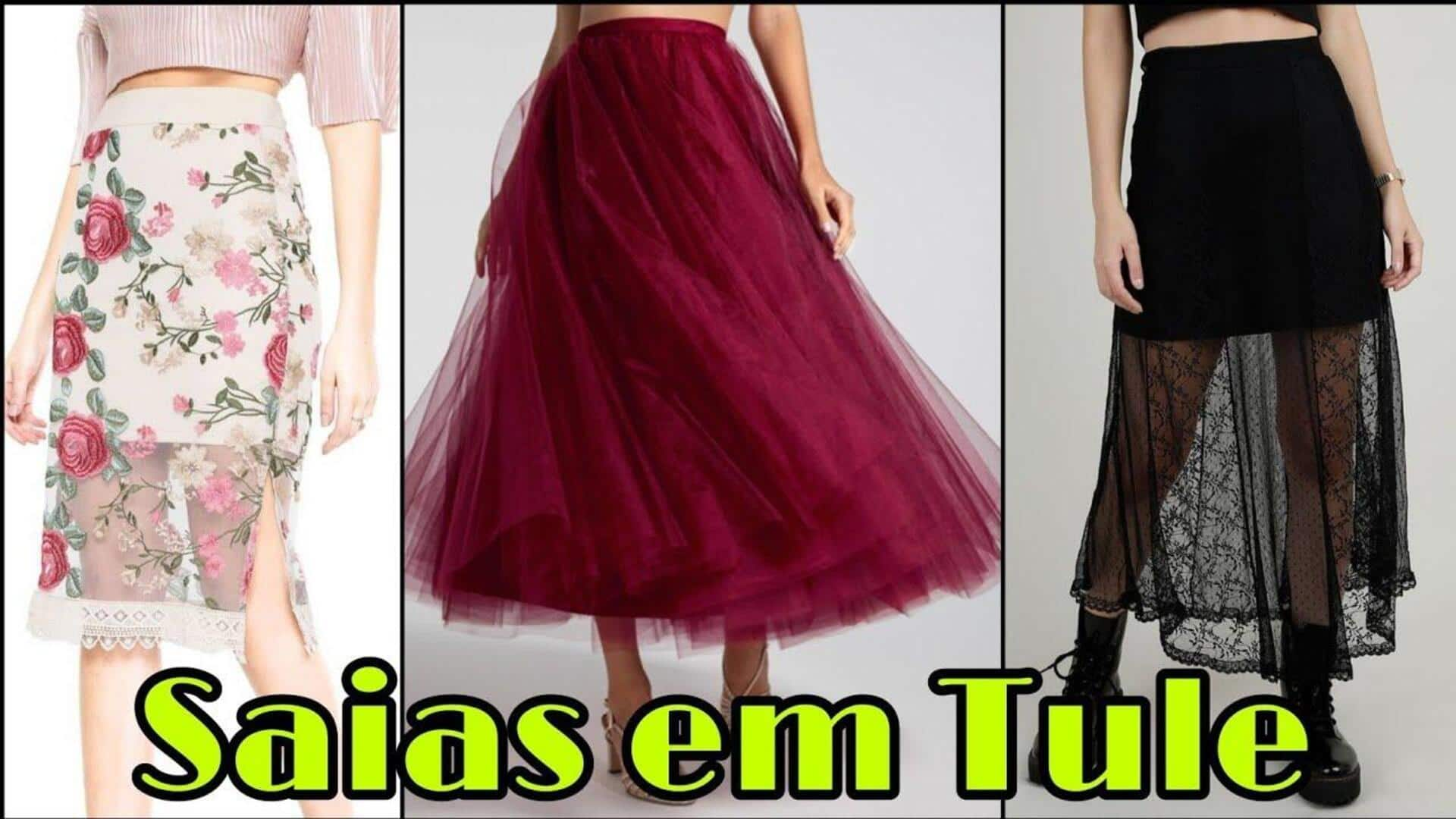 Estilo de saias de tule para a primavera em Portugal