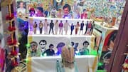 மதுரையில் ரஜினி கோயில் கொலு: 230 கதாபாத்திரங்களுடன் அசத்திய ரசிகர்