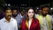 தேர்தல் வாக்கு எண்ணிக்கைகு முன்னதாக திருப்பதி ஏழுமலையான் கோவிலில் நடிகை திரிஷா வழிபாடு