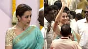 பதவியேற்பு விழாவில் பங்கேற்பு; விஜயின் புதிய அரசு குறித்து செய்தியாளர்களிடம் நடிகை த்ரிஷா சொன்ன அந்த ஒரு வார்த்தை 