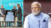 நாடாளுமன்றத்தில் பிரதமர் மோடி அணிந்திருந்த வித்தியாசமான நீல சட்டை