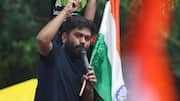 டெல்லியில் 'காக்ரோச் ஜனதா கட்சி' நிறுவனர் அபிஜீத் திப்கே கைது: தேசியக்கொடி ஏந்தும் போராட்டத்திற்கு முன் பரபரப்பு