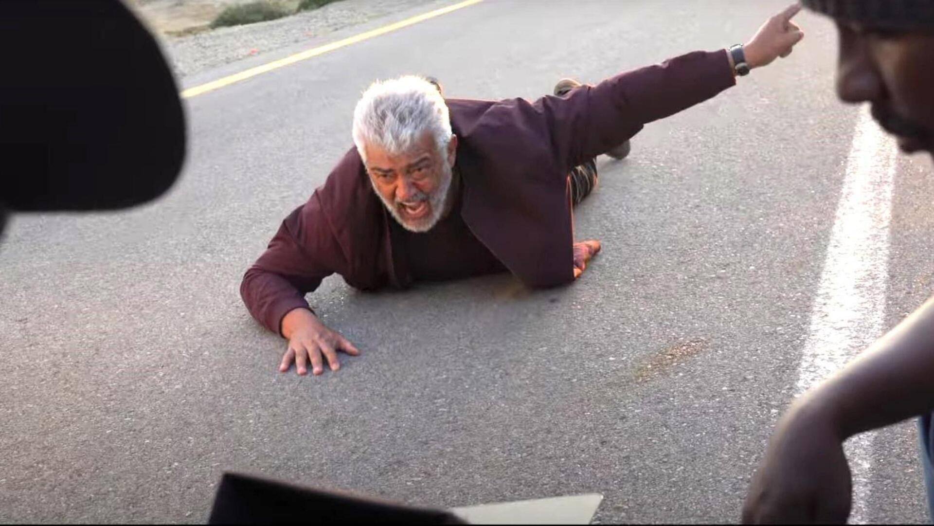 அஜர்பைஜானில் விடாமுயற்சி படப்பிடிப்பின் பிடிஎஸ் வீடியோ காட்சிகள் வெளியீடு