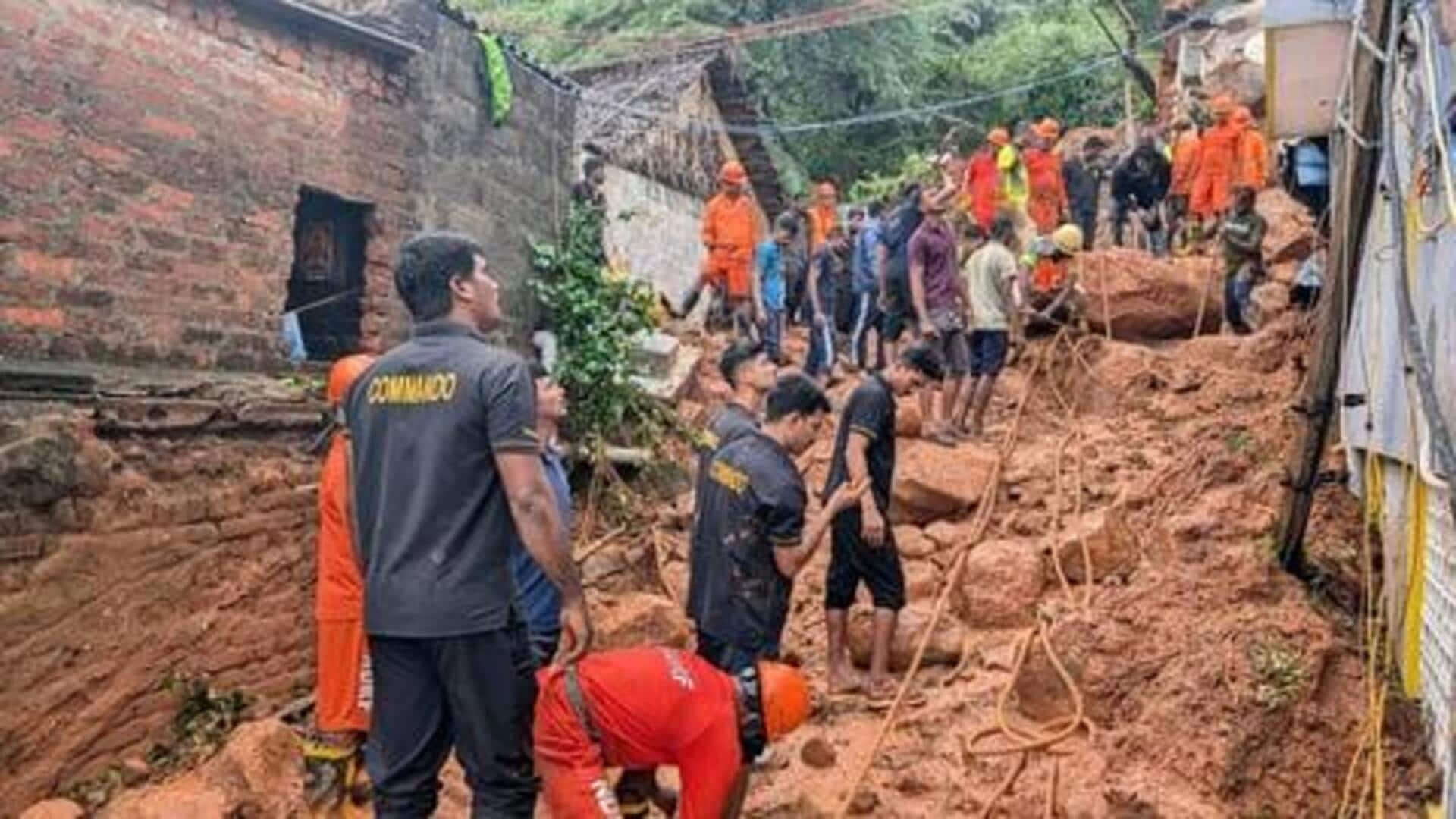 திருவண்ணாமலை மண் சரிவில் ஐவர் சடலமாக மீட்பு; மழையிலும் தொடரும் தேடுதல் பணி 