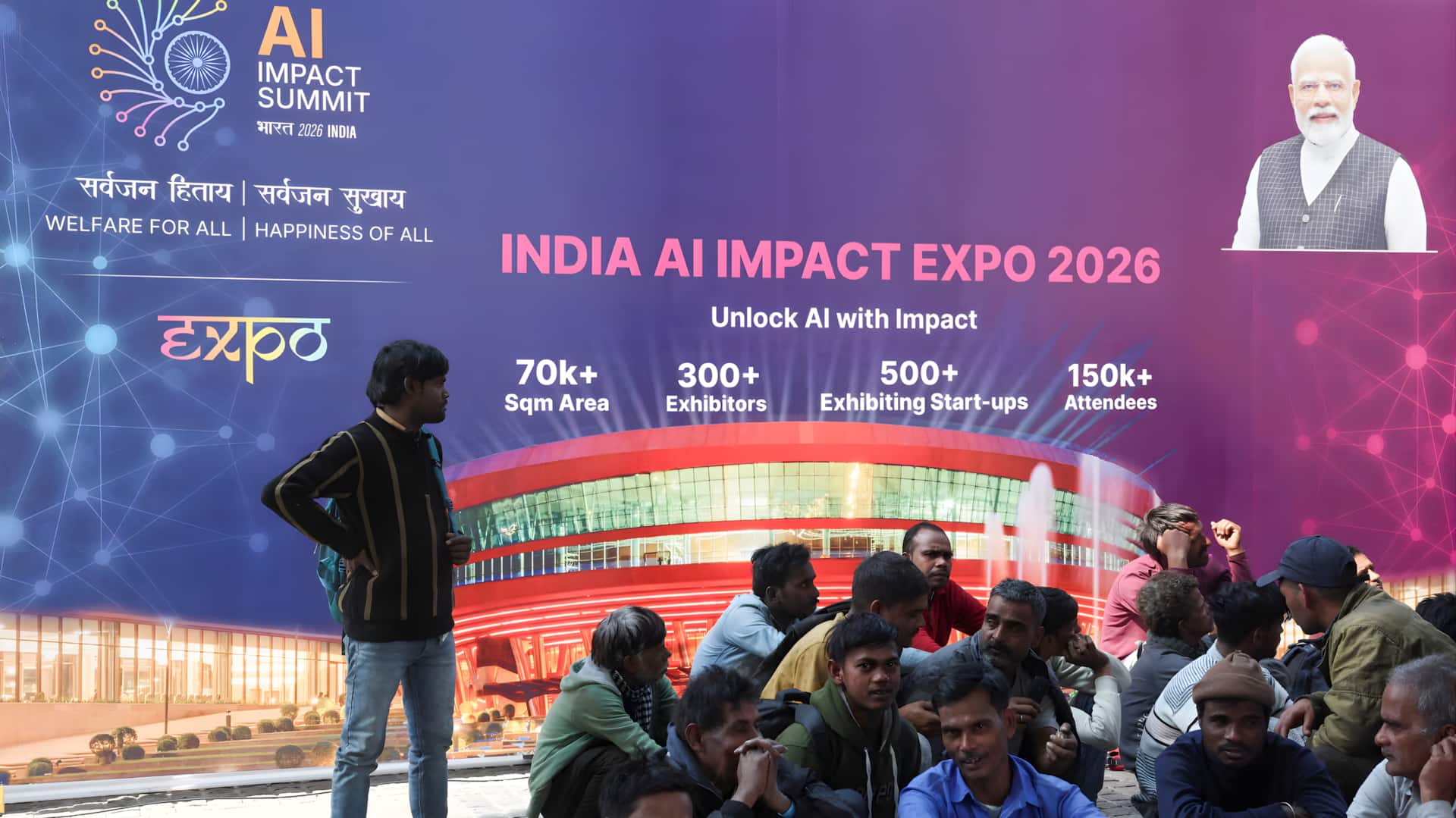 டெல்லி ஏஐ இம்பாக்ட் எக்ஸ்போ: போக்குவரத்து நெரிசலால் அவதிப்பட்ட பார்வையாளர்கள்