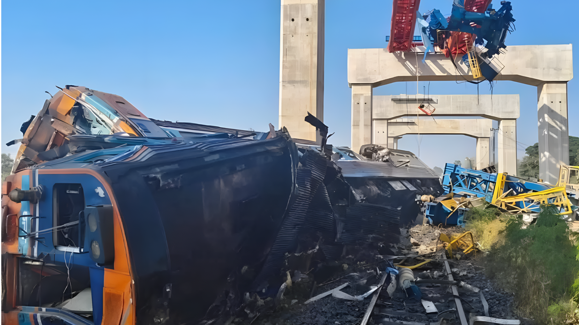 தாய்லாந்தில் ஓடும் ரயில் மீது கட்டுமான கிரேன் விழுந்ததில் 22 பேர் உயிரிழப்பு