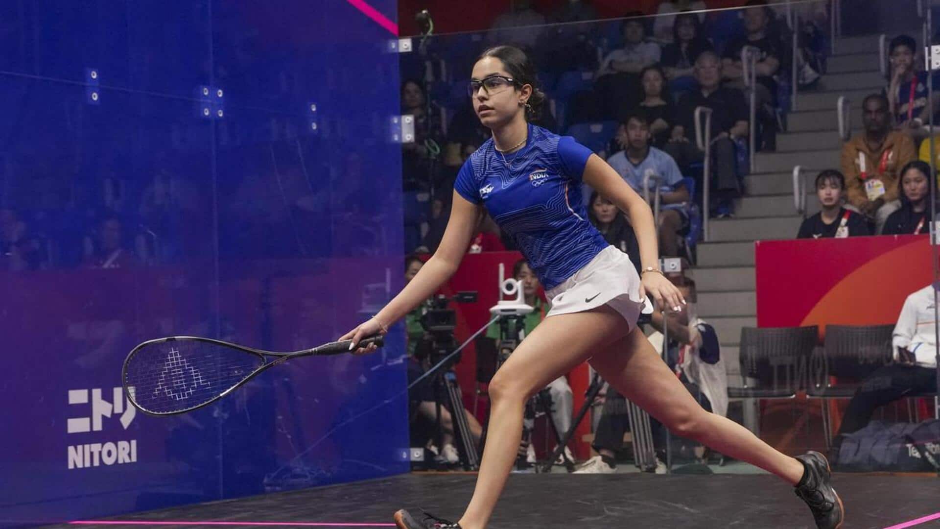 ஆசிய விளையாட்டு ஸ்குவாஷ்: புதிய வரலாறு படைத்த 18 வயது அனாஹத் சிங்; இறுதிப் போட்டிக்கு முன்னேறி அசத்தல்