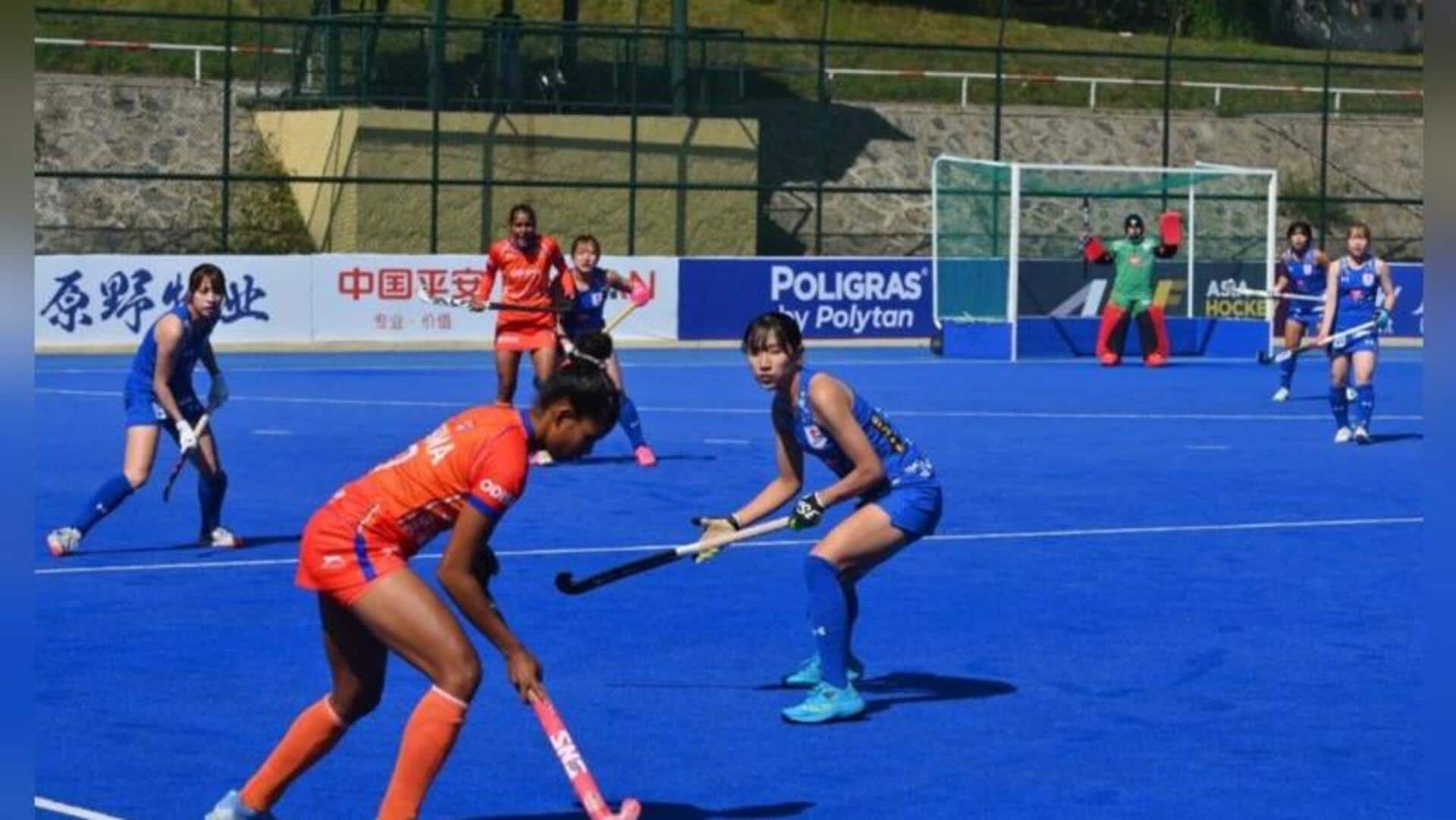 ஜூனியர் மகளிர் ஆசியக் கோப்பை ஹாக்கி: ஜப்பானை 7-0 என வீழ்த்தி இந்தியா காலிறுதிக்கு முன்னேற்றம்