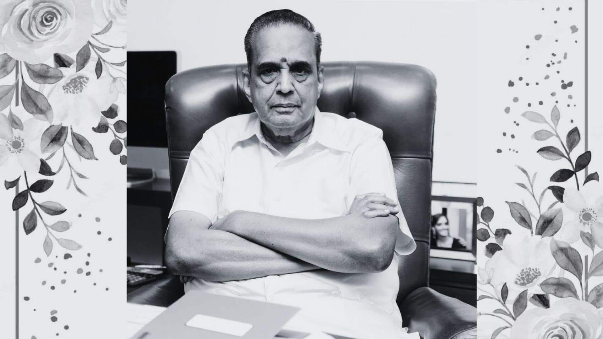 மூத்த சினிமா தயாரிப்பாளர் AVM சரவணன் காலமானார்