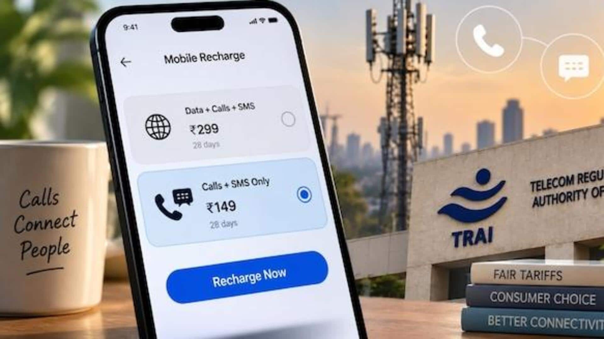 28 நாட்கள் இல்லை, இனி மாதம் ஒரு முறை ரீசார்ஜ் செய்தால் போதும்: TRAI போட்ட புது விதி