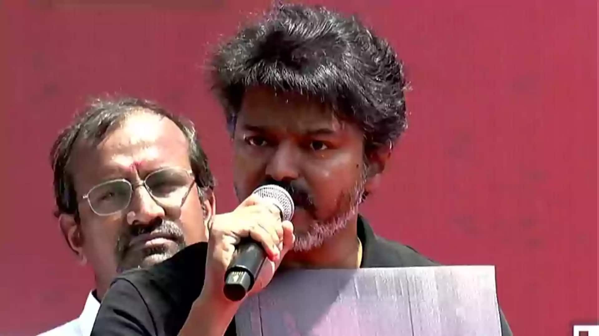 Sorry வேண்டாம் நீதி வேண்டும்... அஜித்குமார் மரணத்திற்கு நீதி கேட்டு விஜய் தலைமையில் தவெக போராட்டம் Sorry வேண்டாம் நீதி வேண்டும்... அஜித்குமார் மரணத்திற்கு நீதி கேட்டு விஜய் தலைமையில் தவெக போராட்டம்