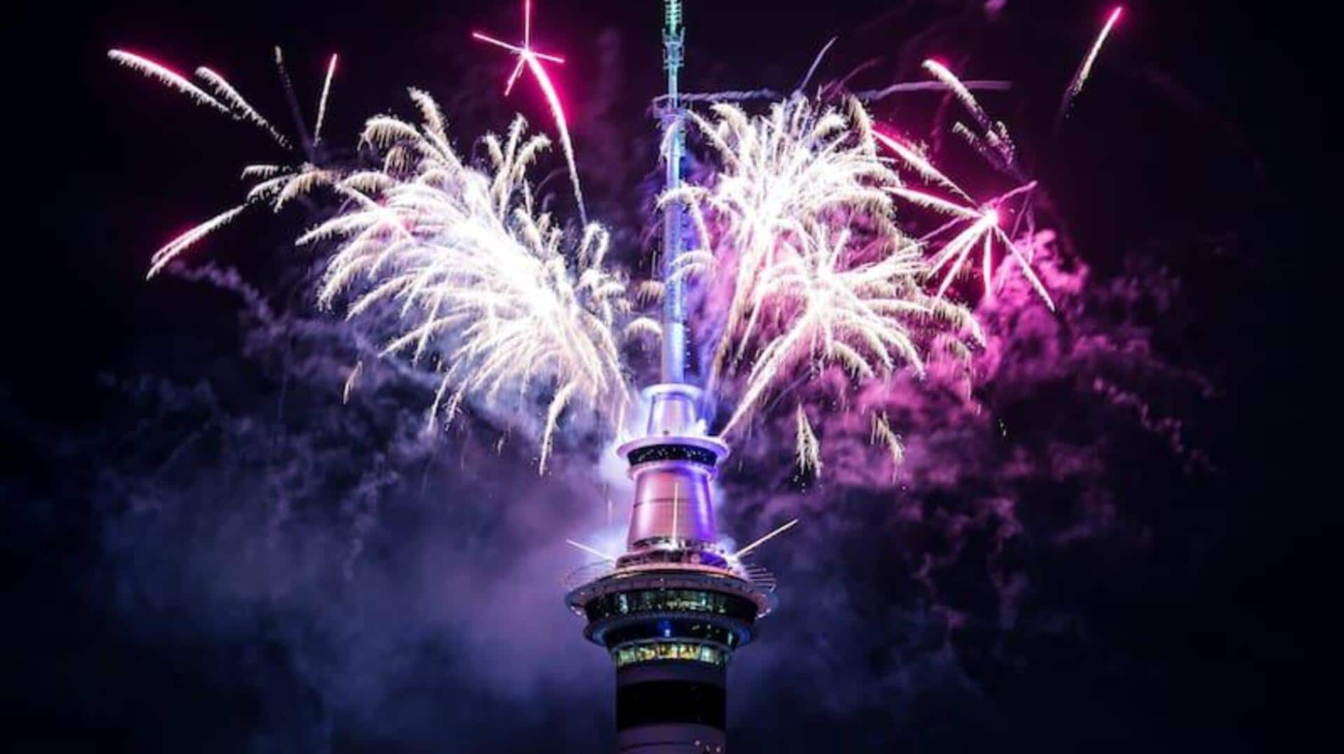 உலகின் முதல் நாடாக 2026 ஆம் ஆண்டை வாணவேடிக்கைகளுடன் வரவேற்றது நியூஸிலாந்து!